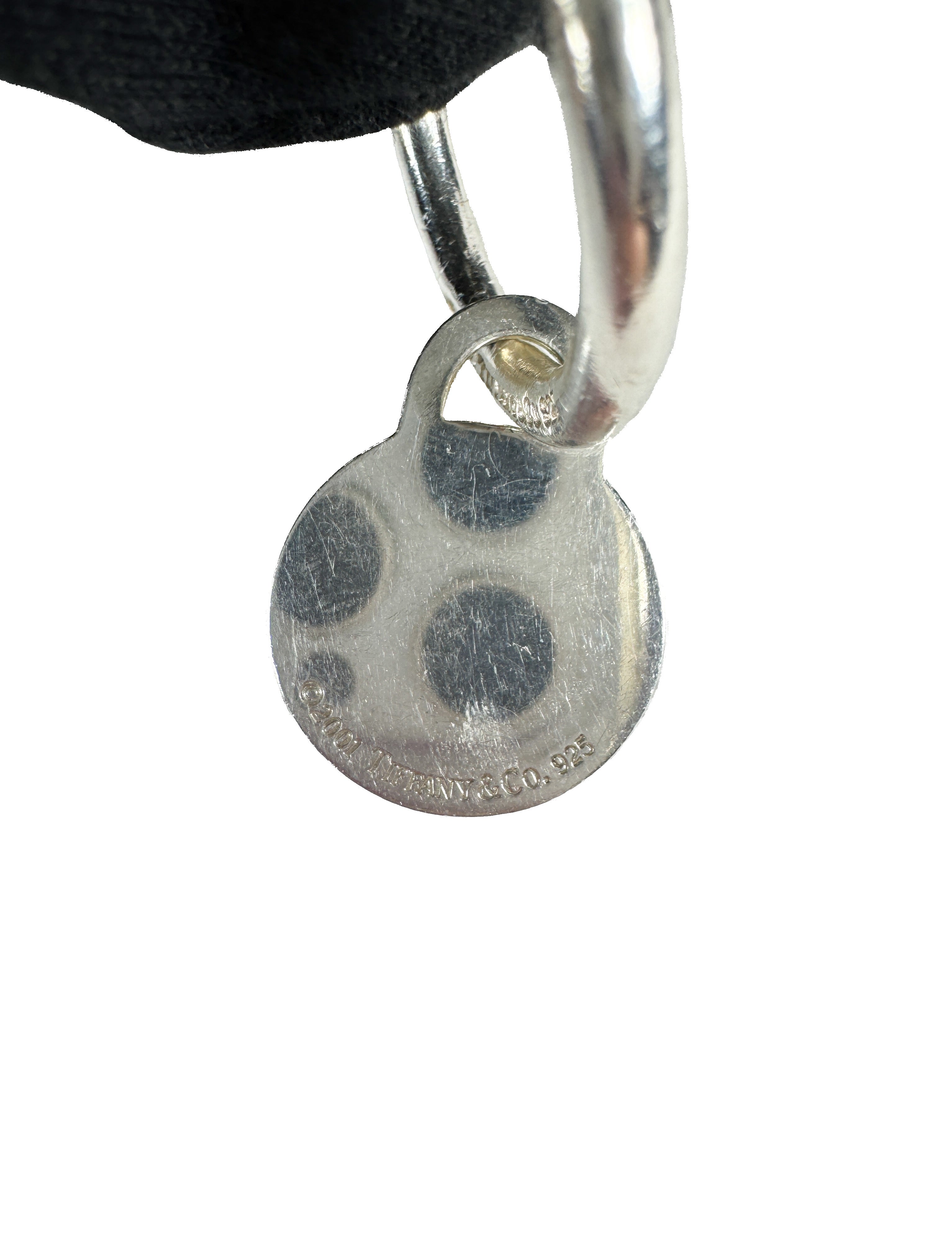 Tiffany & Co sterling silver round keyring