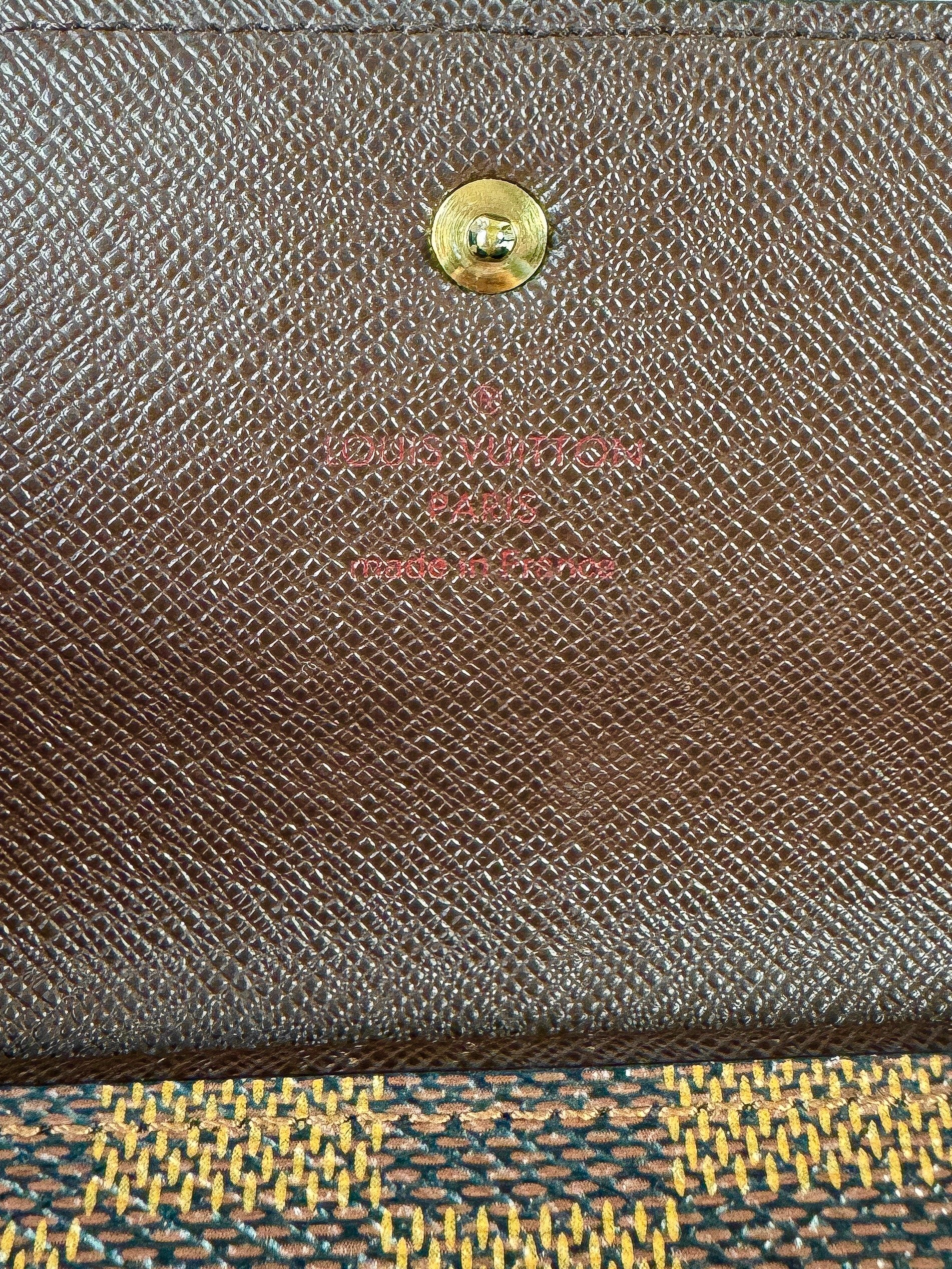 Louis Vuitton damier ebene Sarah wallet TH1039