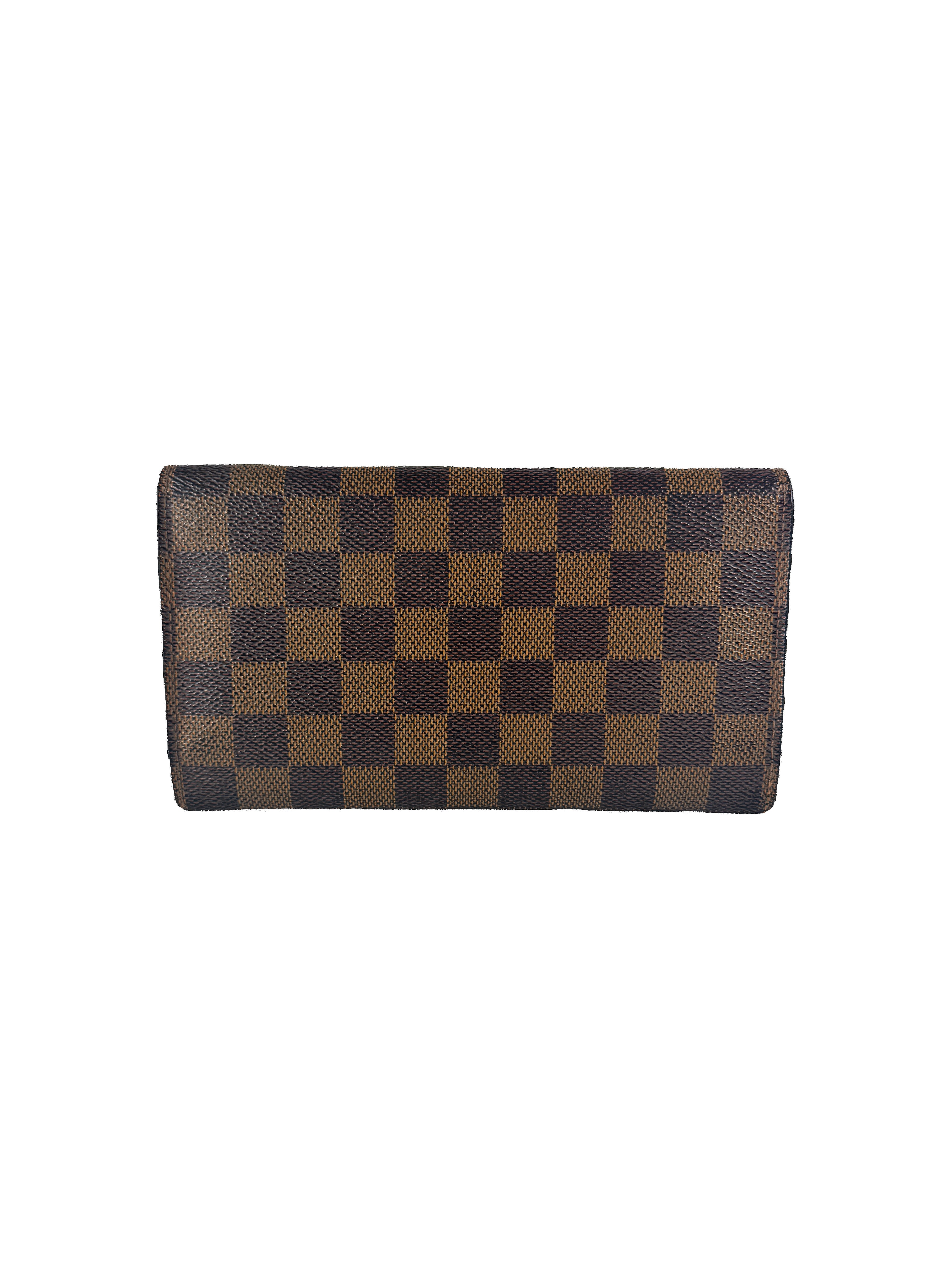 Louis Vuitton damier ebene Sarah wallet TH1039