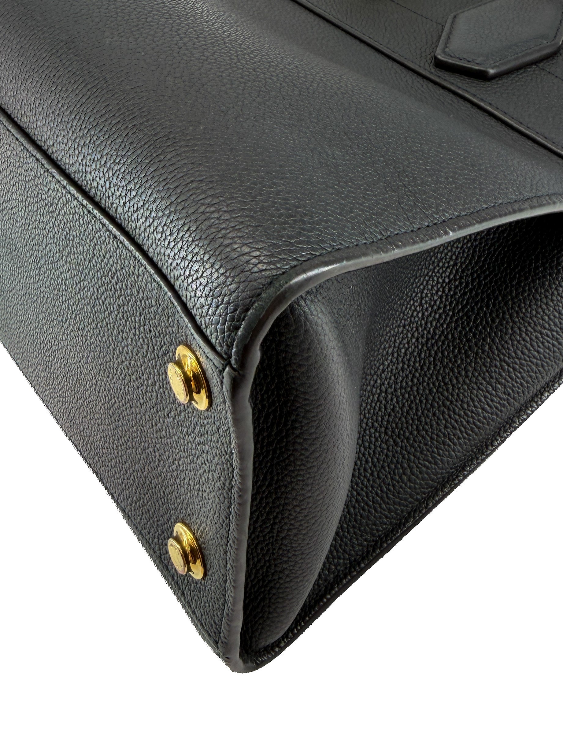 Louis Vuitton black leather City Steamer MM