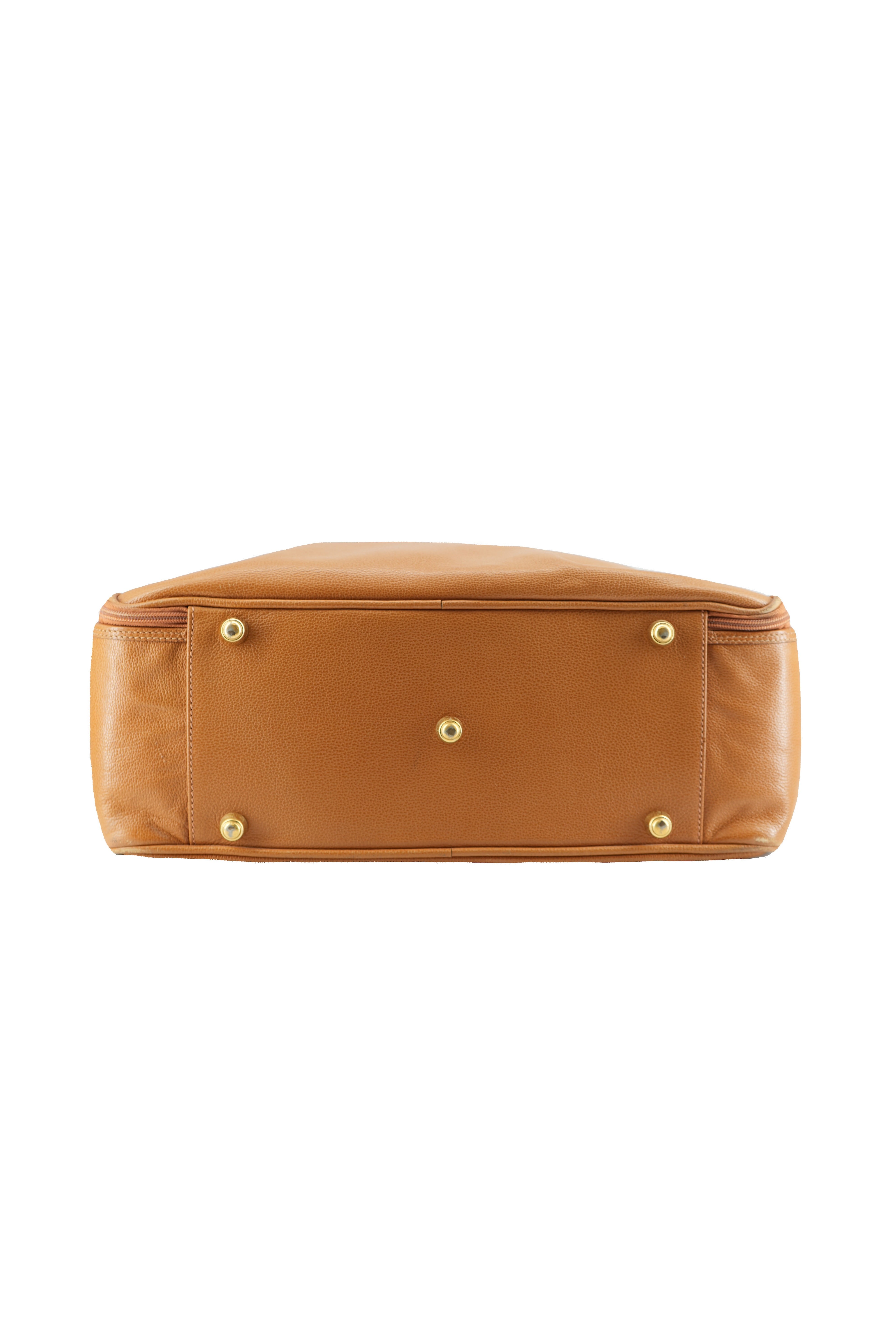Gucci brown leather vintage suitcase 3560