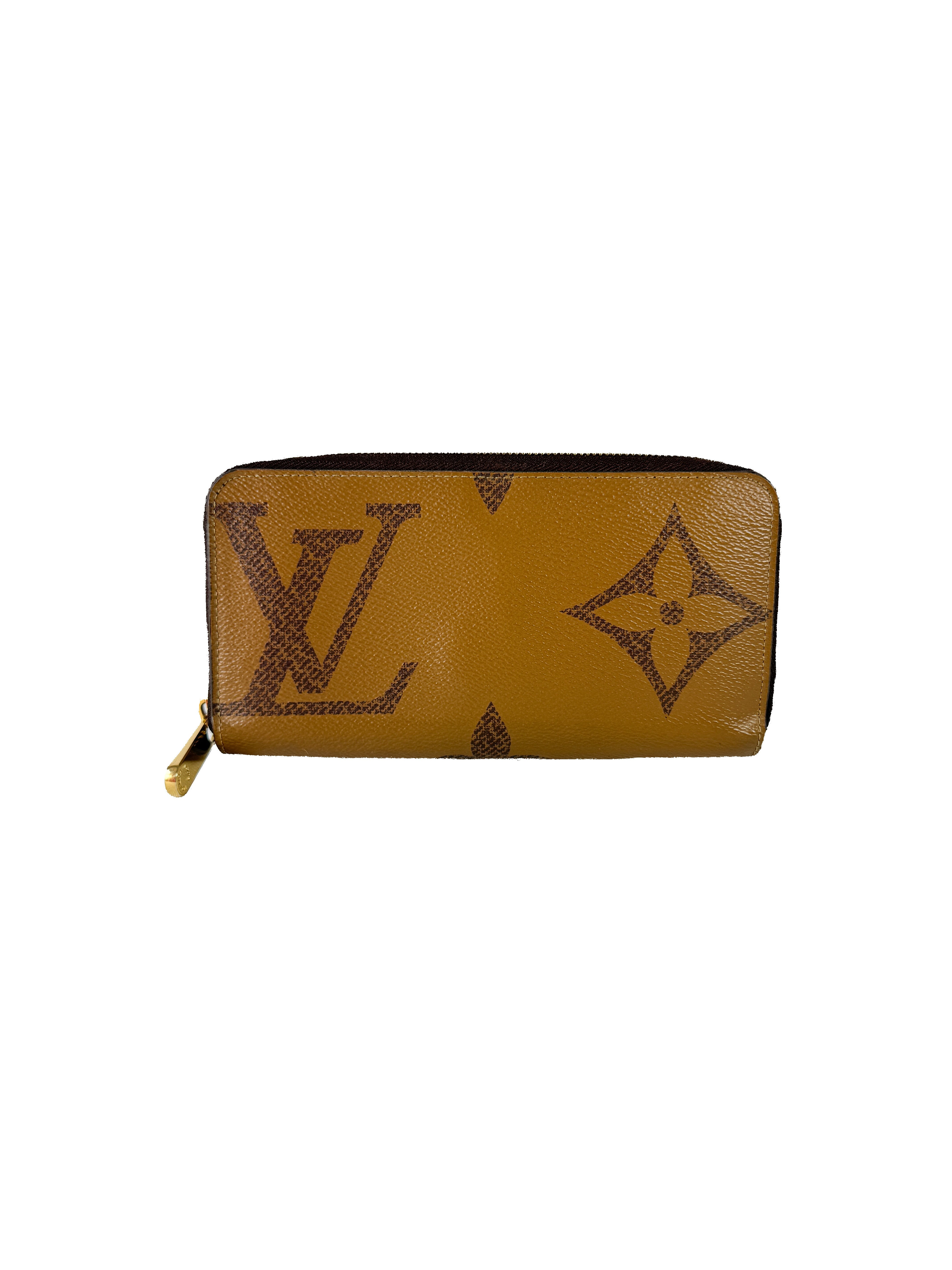Louis Vuitton giant reverse monogram zippy wallet NFC