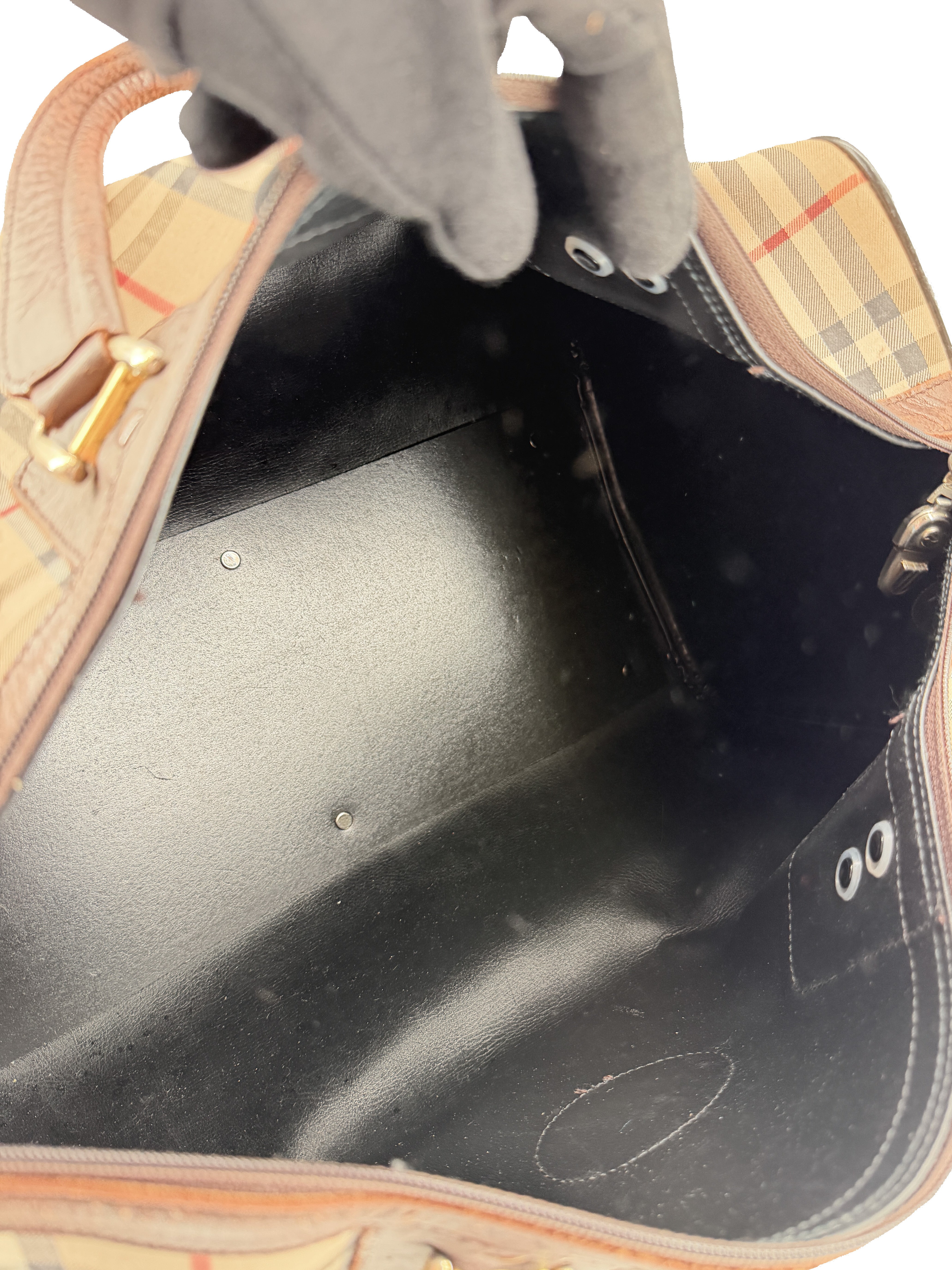 Burberry vintage nova check Boston duffle bag *as is*