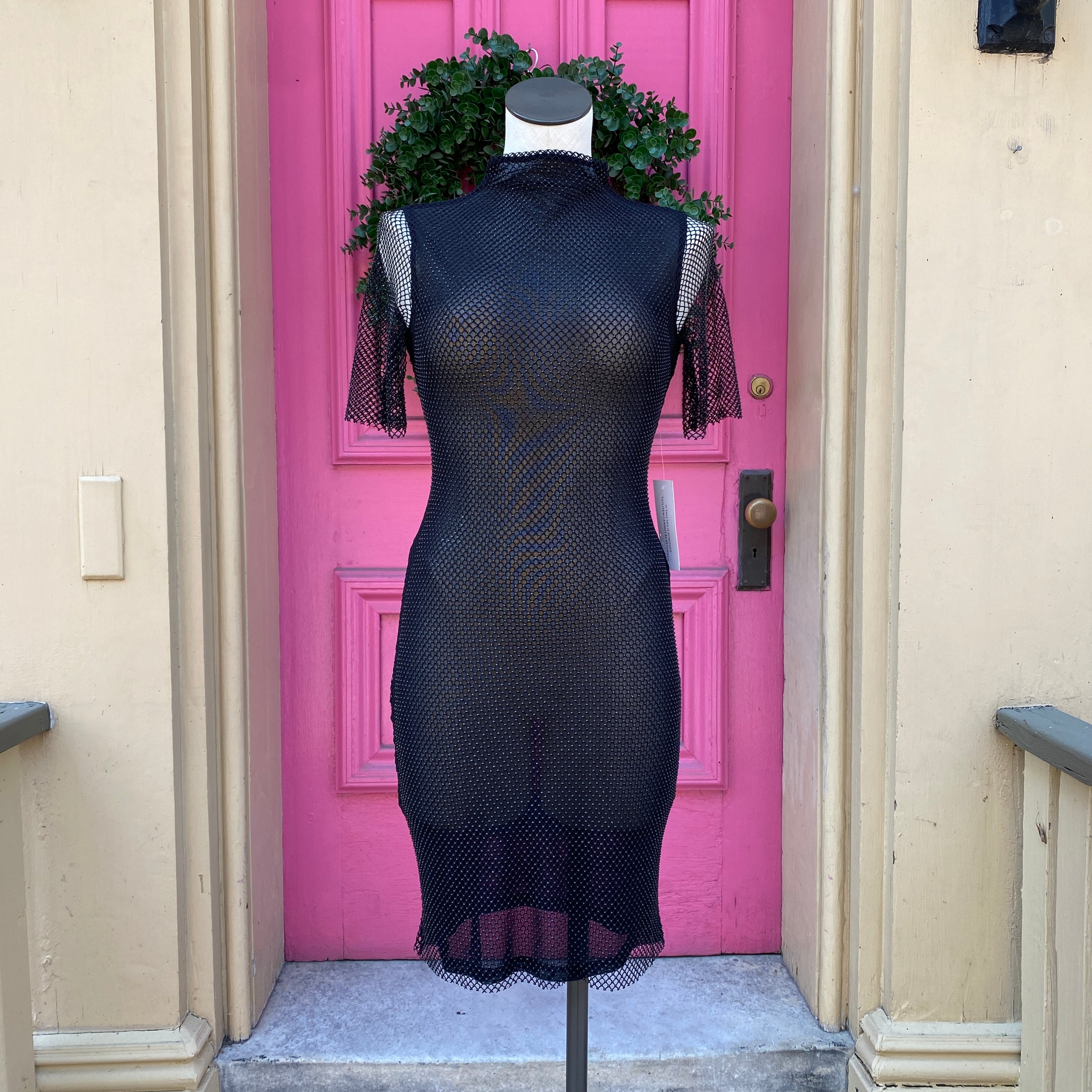 Amy Lynn black short sleeve dress size XS/S NWT