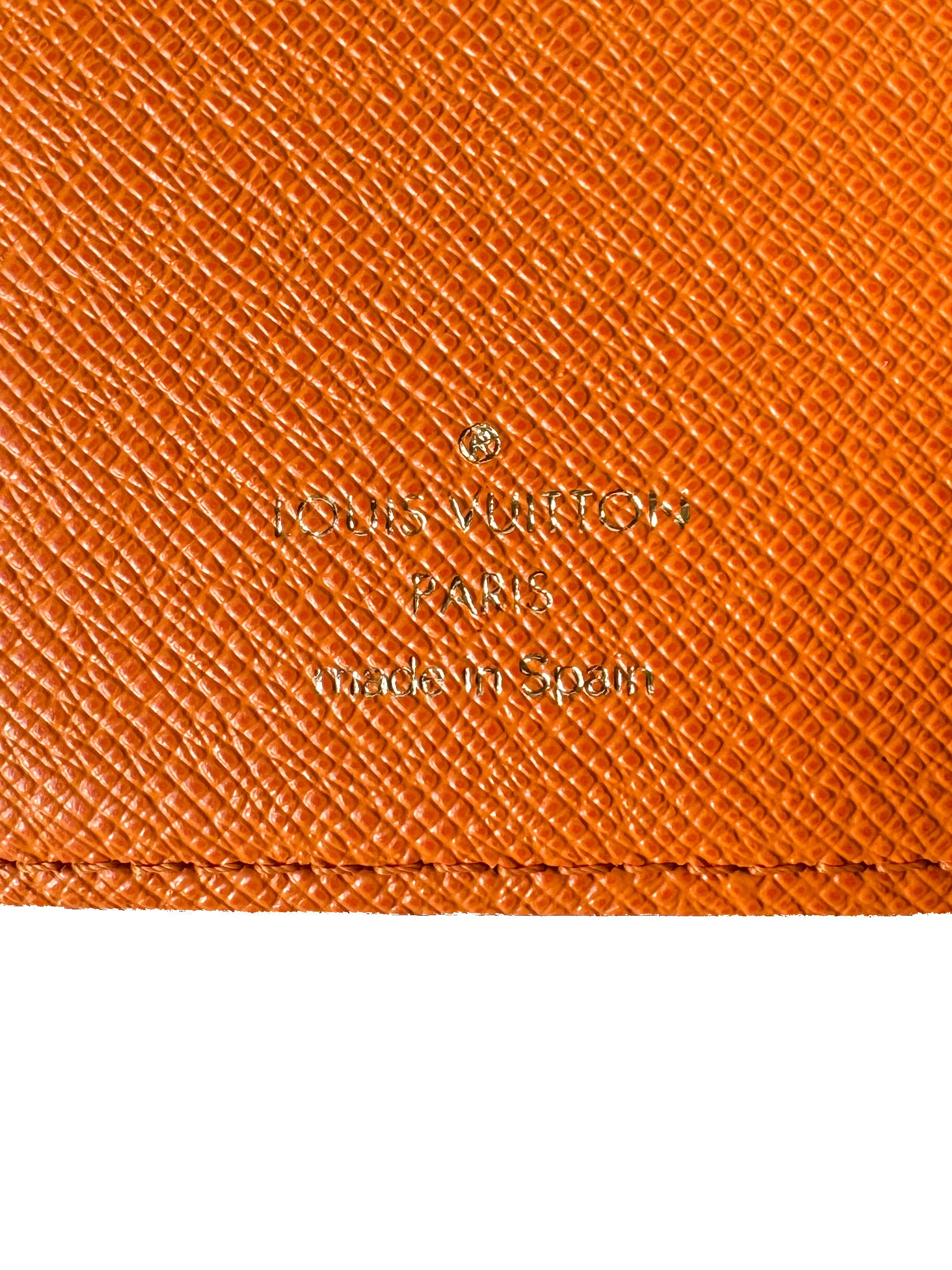 Louis Vuitton monogram Koala small ring agenda orange CA0066