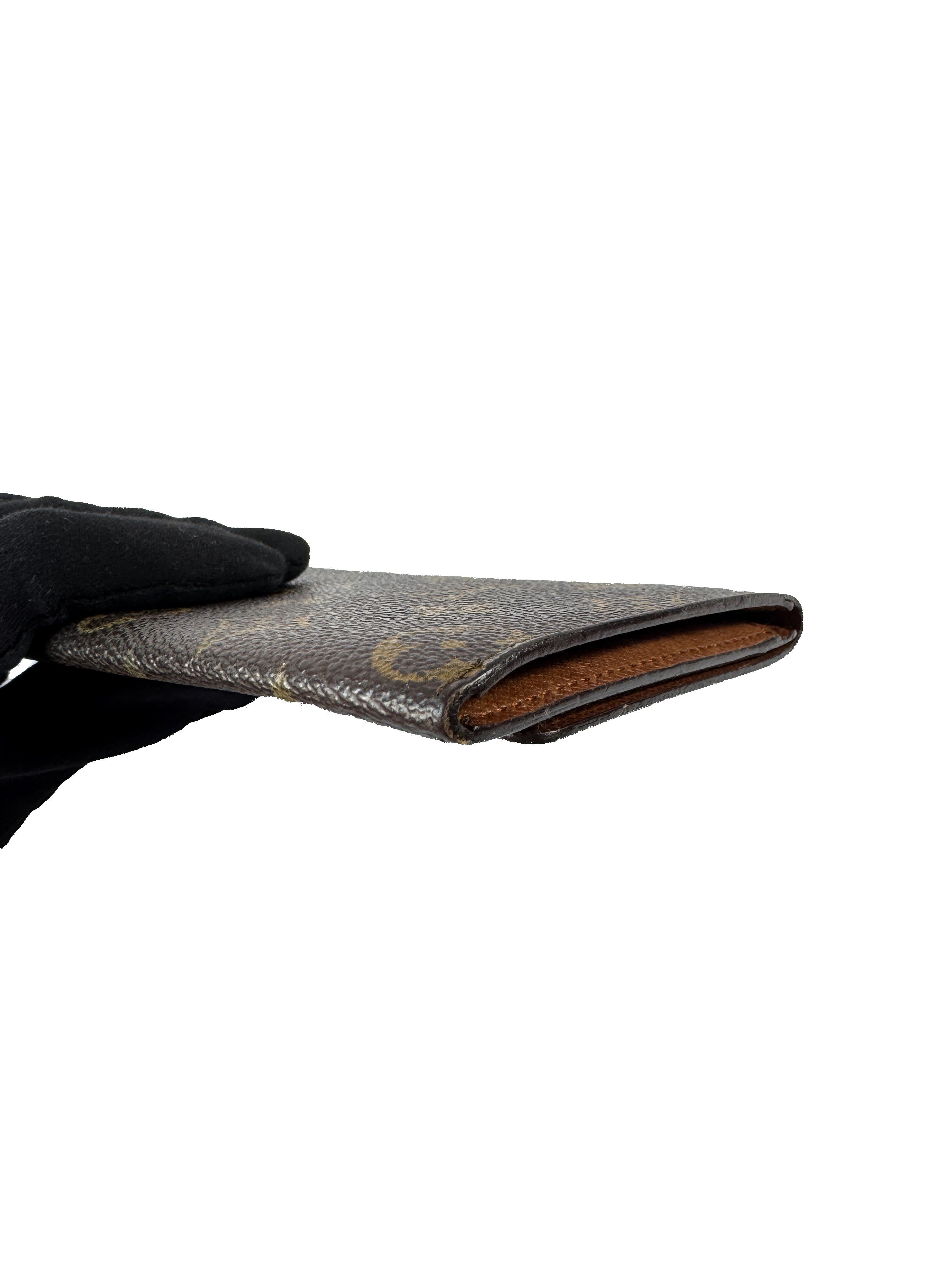 Louis Vuitton monogram porto yen cult credit long wallet MI8095