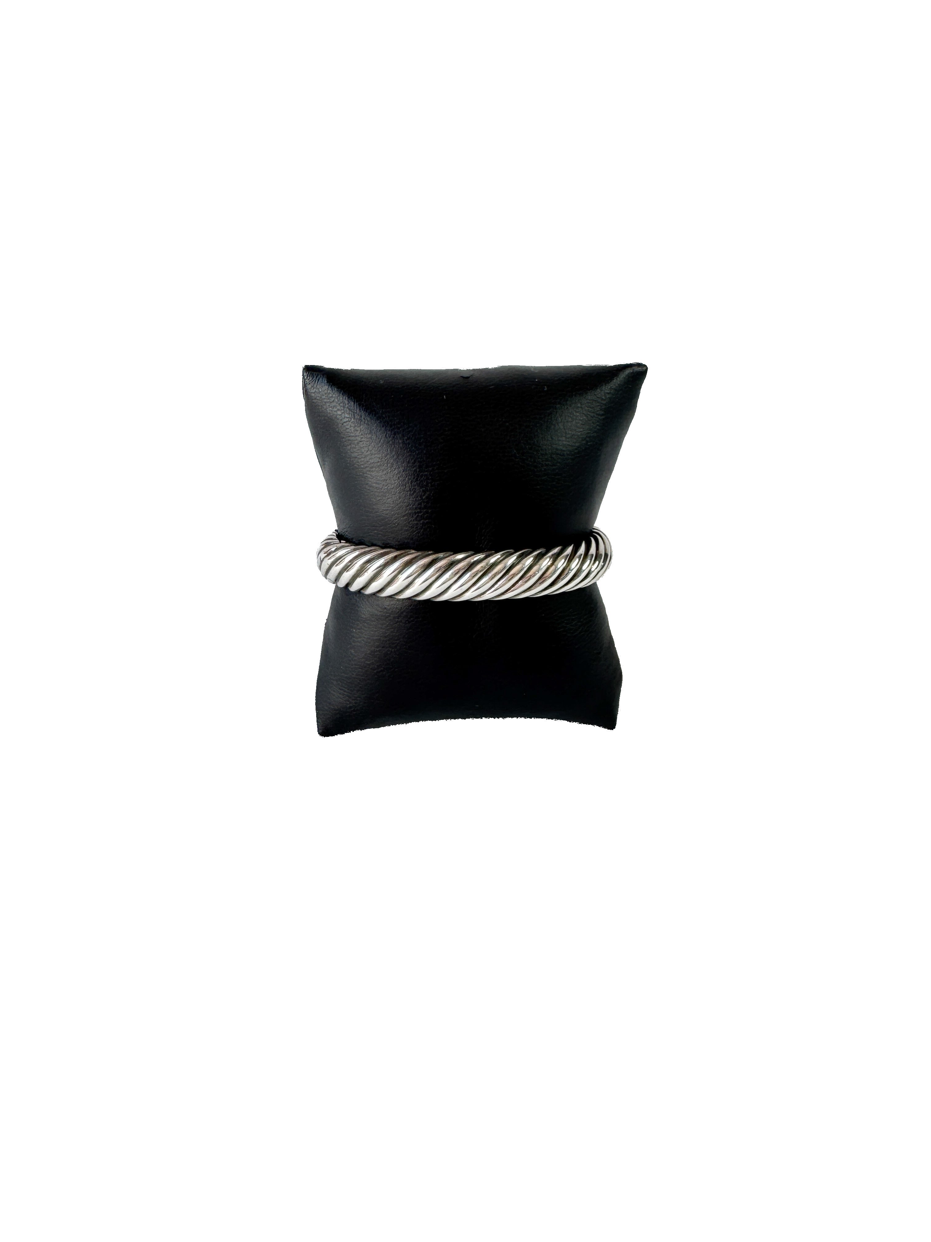 David Yurman waverly cable prasiolite & diamond cuff