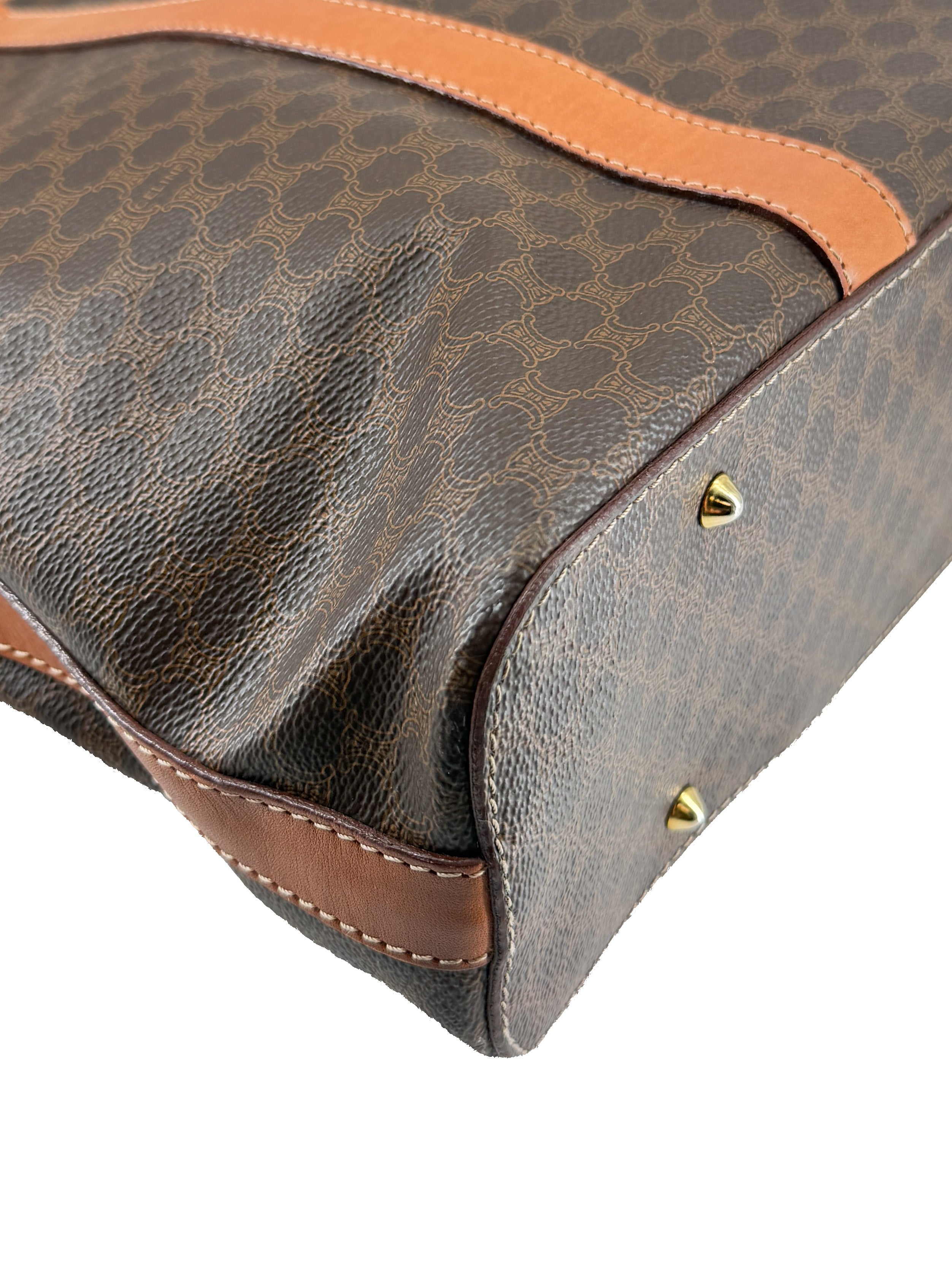 Celine brown vintage Macadam tote DM94