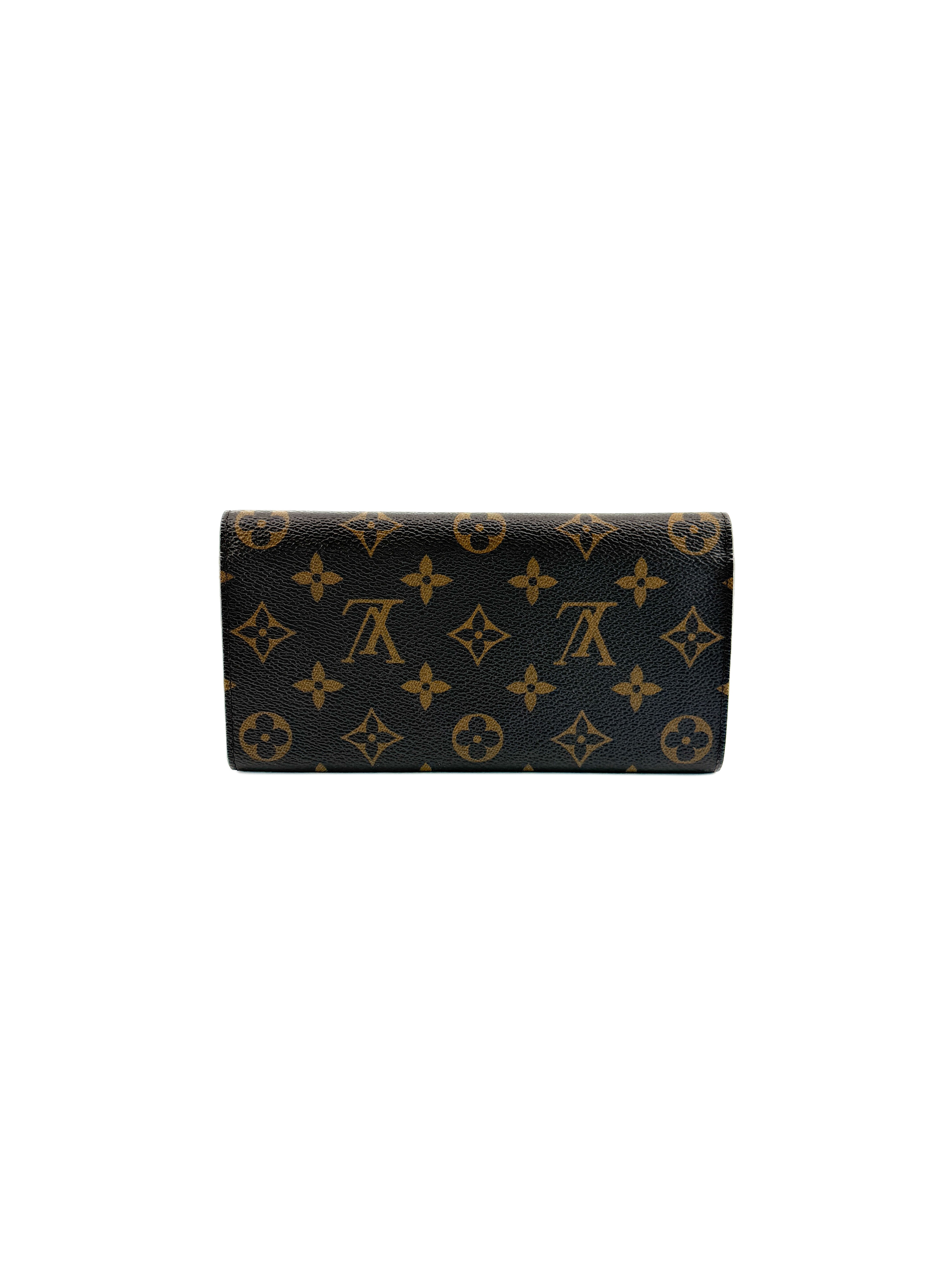 Louis Vuitton Monogram Emilie Wallet Fuchsia CA2146