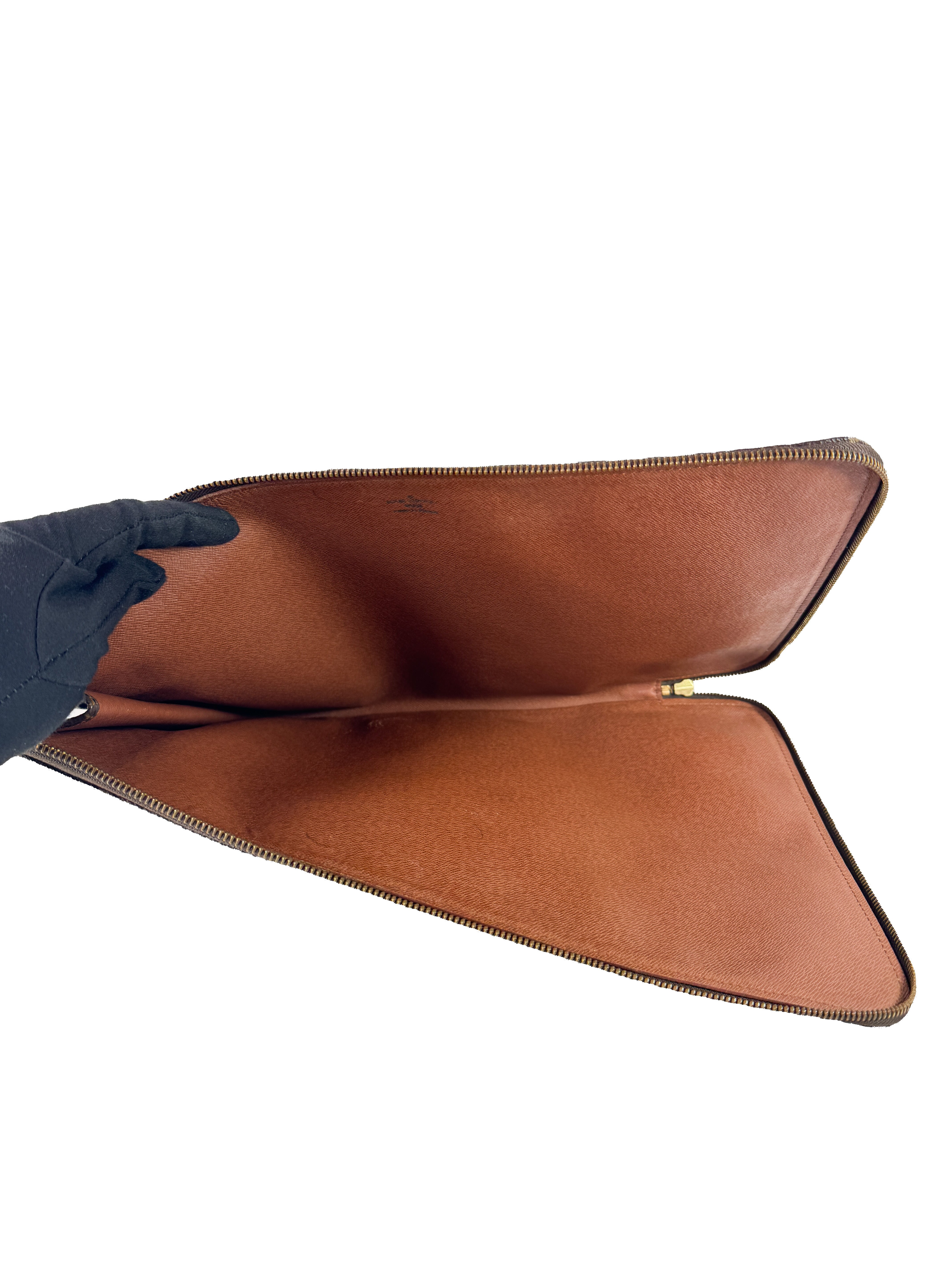 Louis Vuitton monogram vintage porte documents case TH0994