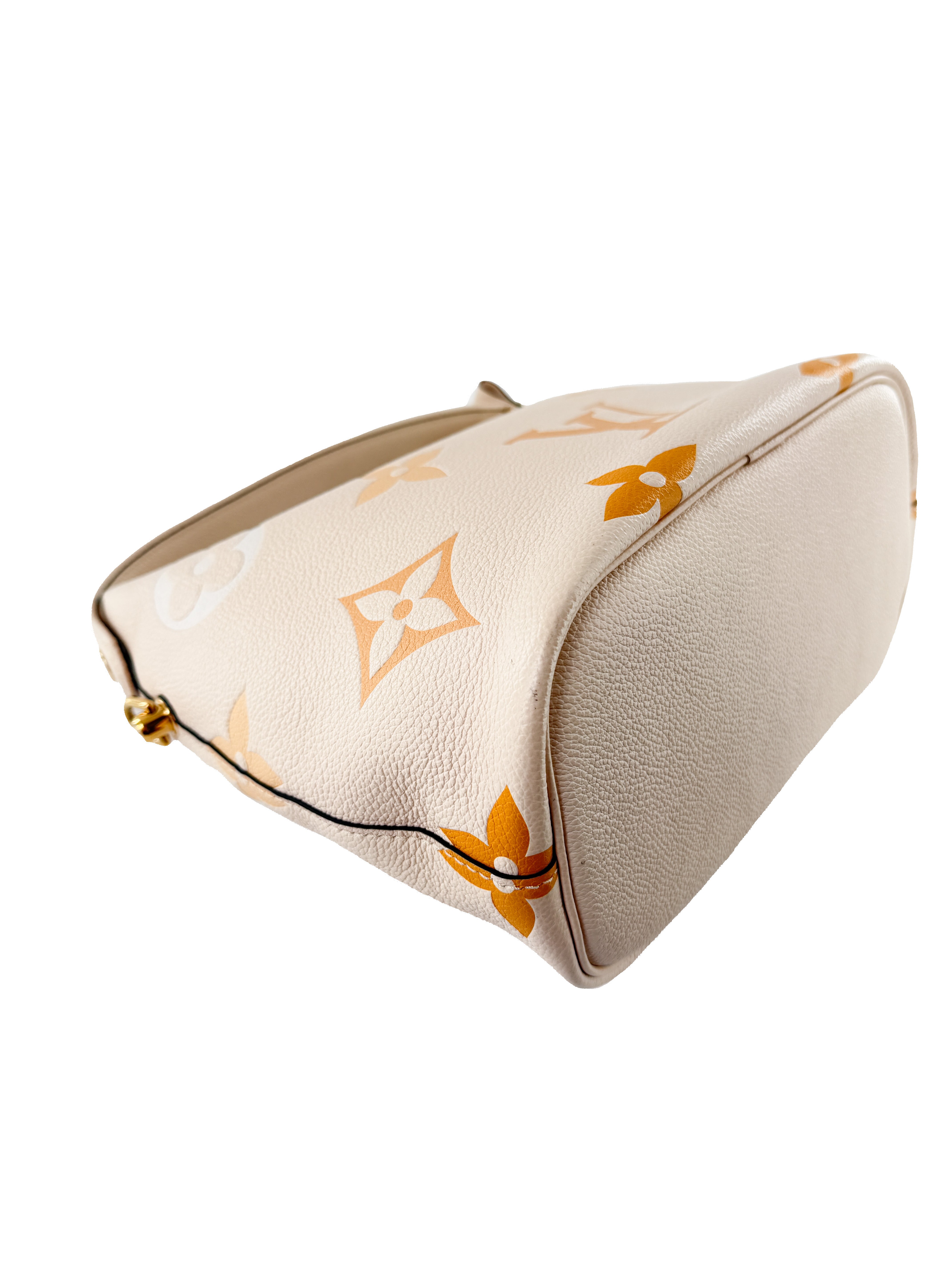 Louis Vuitton empreinte monogram Giant by the Pool Marshmallow Hobo cream/saffron NFC - My Girlfriend's Wardrobe LLC