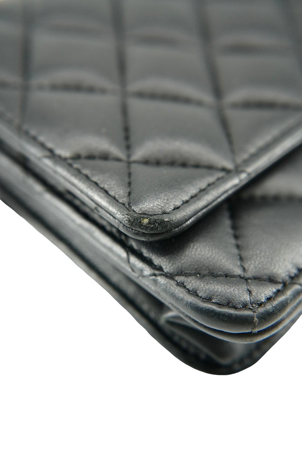 Chanel black quilted So Black classic wallet on chain KN15TKNK