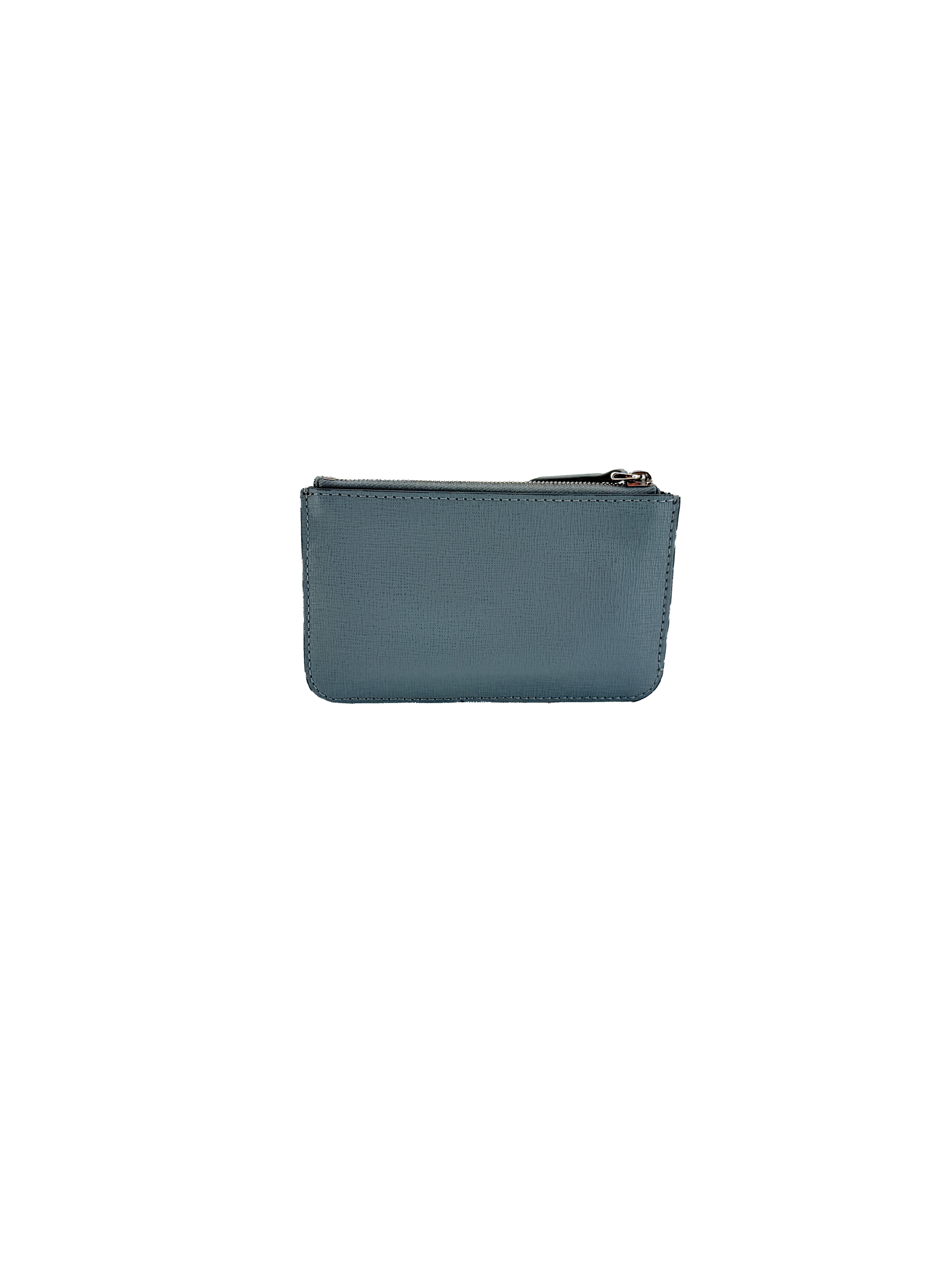 Fendi purple gray Monster motif coin pouch