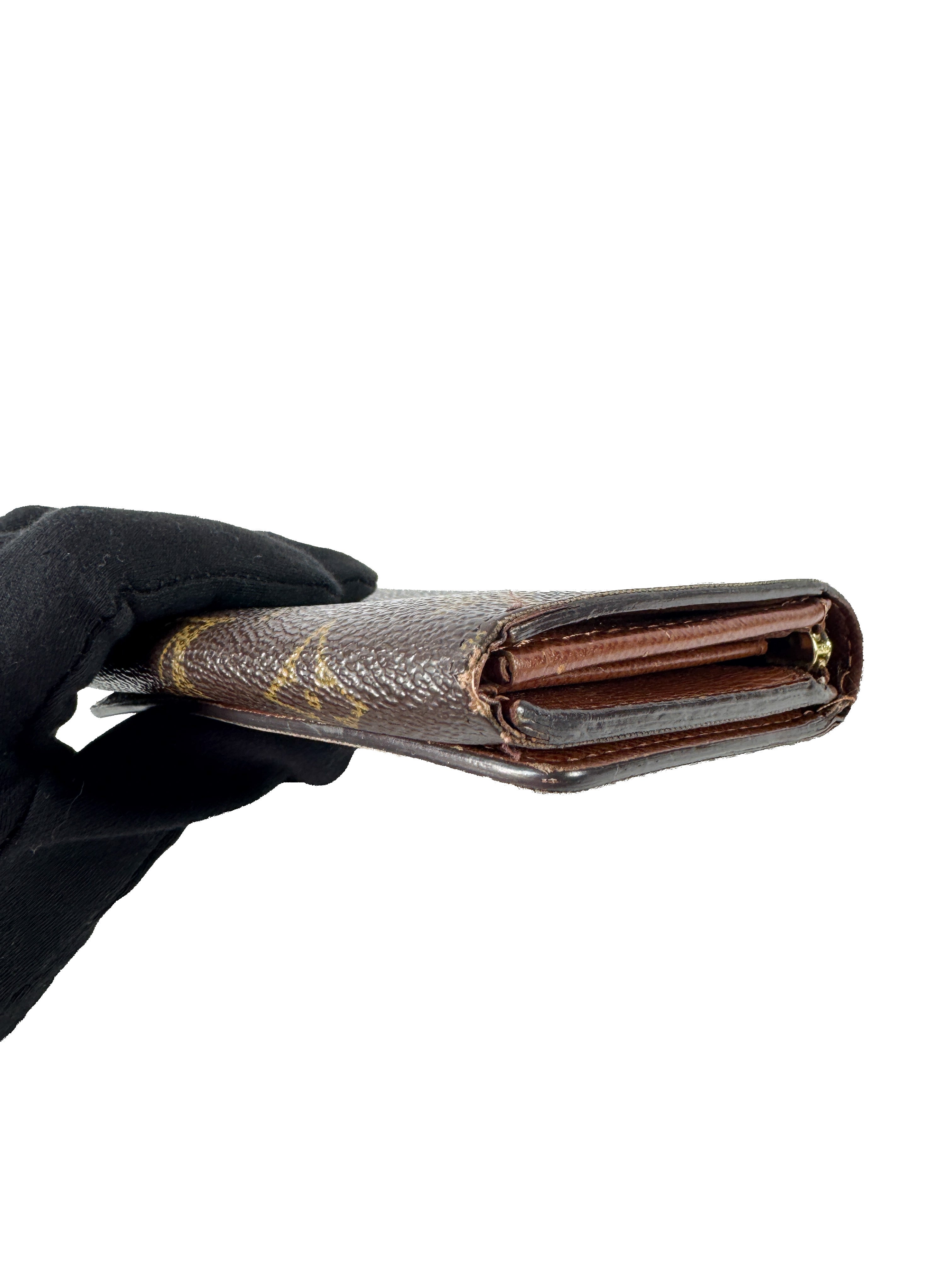 Louis Vuitton monogram Porte Monnaie Billets Tresor wallet CA0062