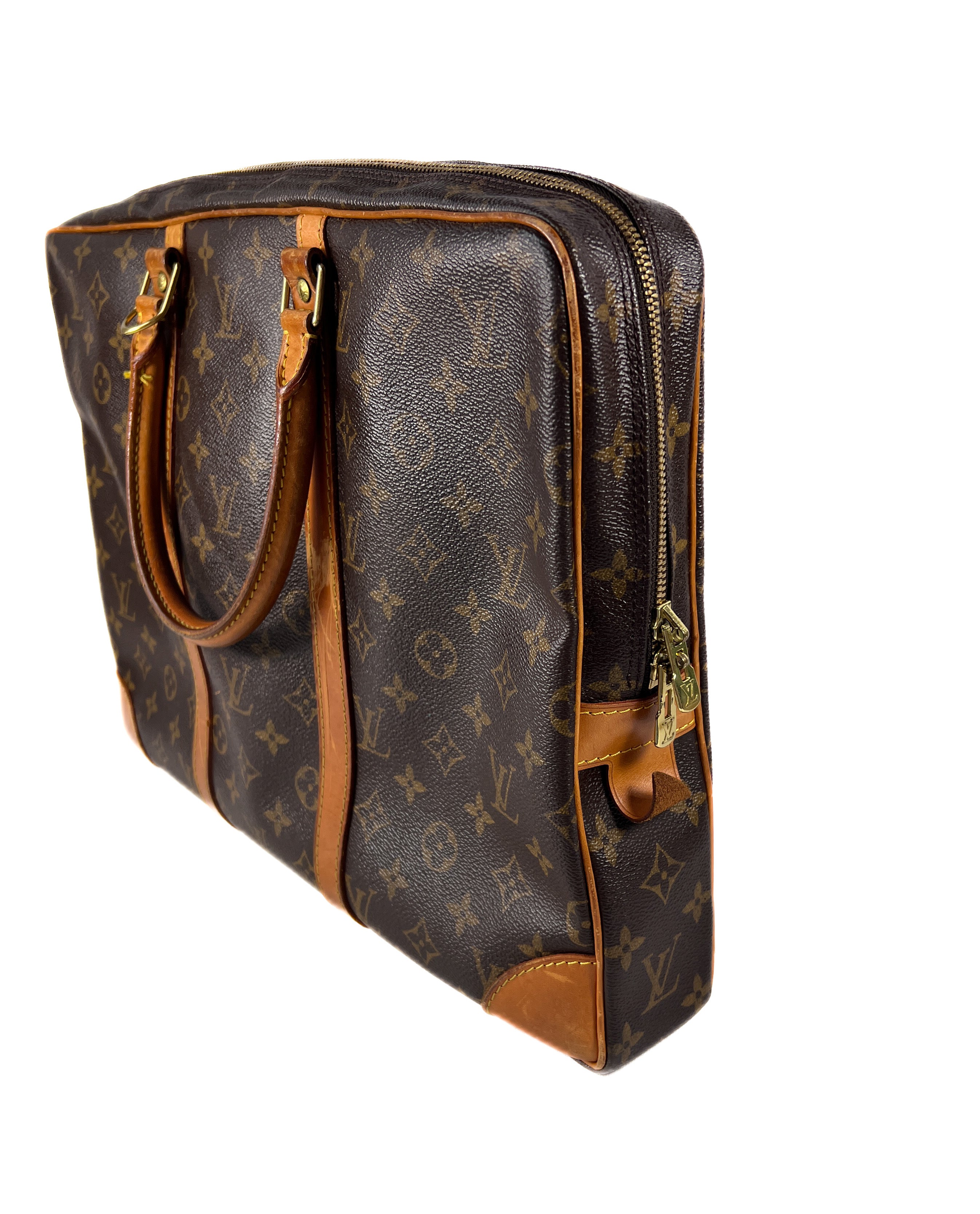 Louis Vuitton monogram porte documents voyage bag TH0030