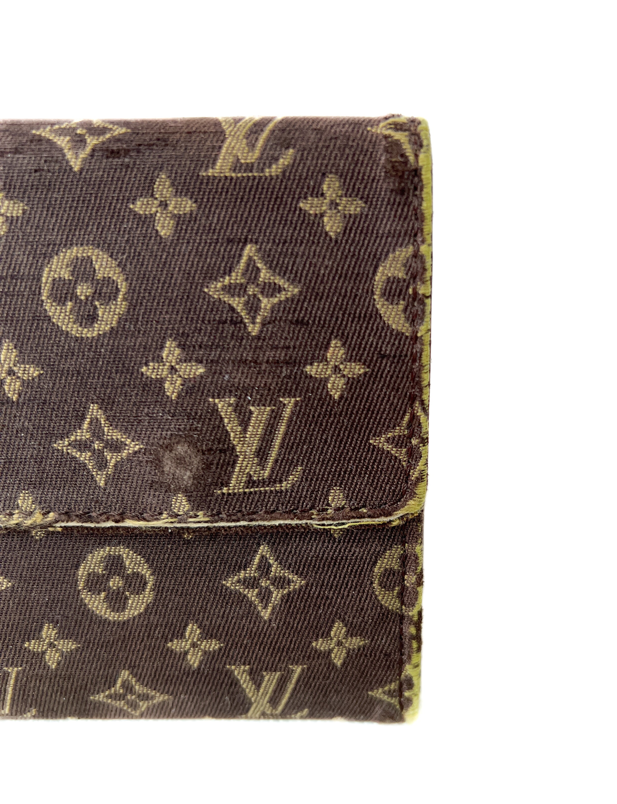Louis Vuitton brown denim monogram wallet