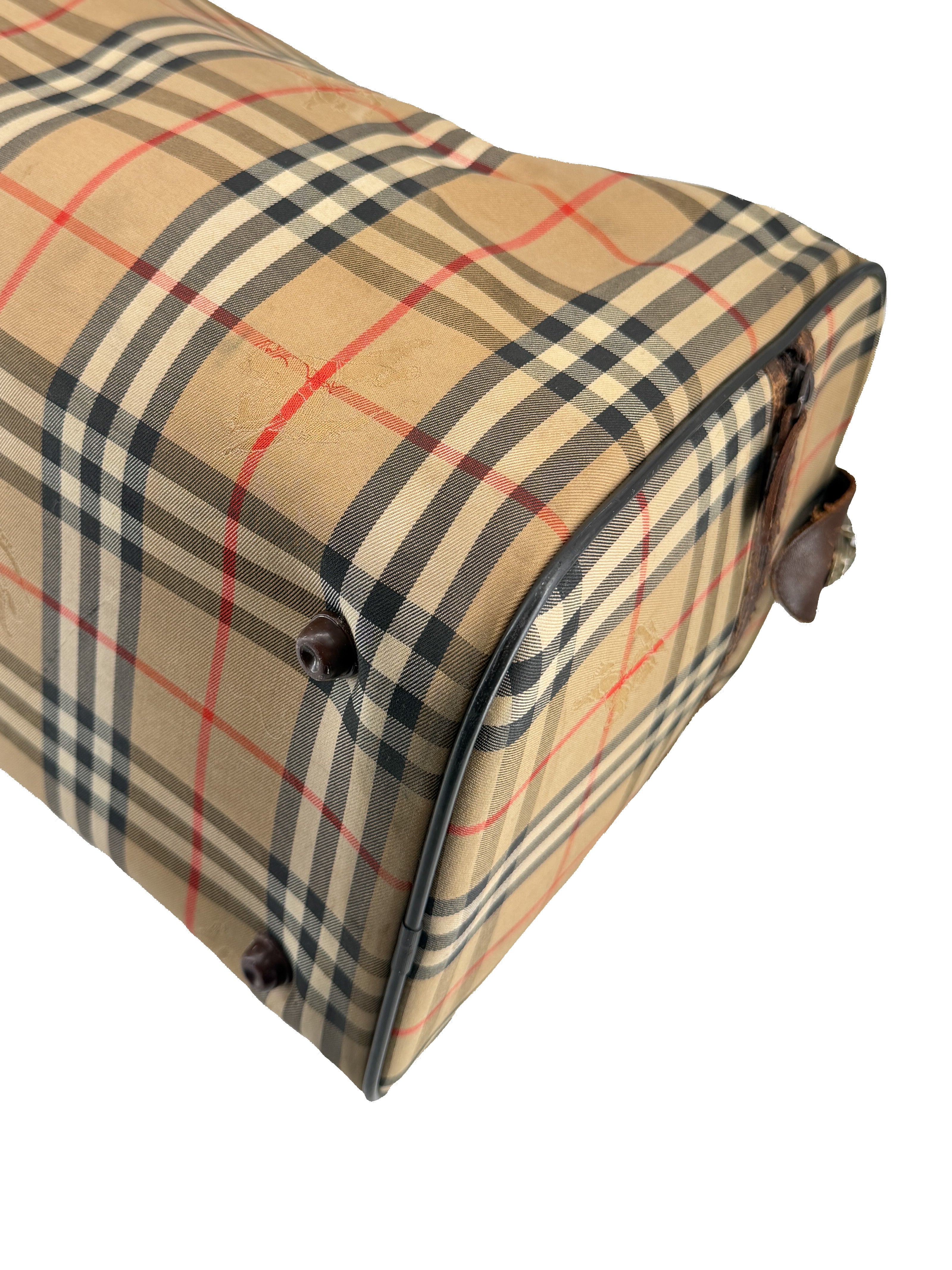 Burberry vintage nova check Boston duffle bag *as is*