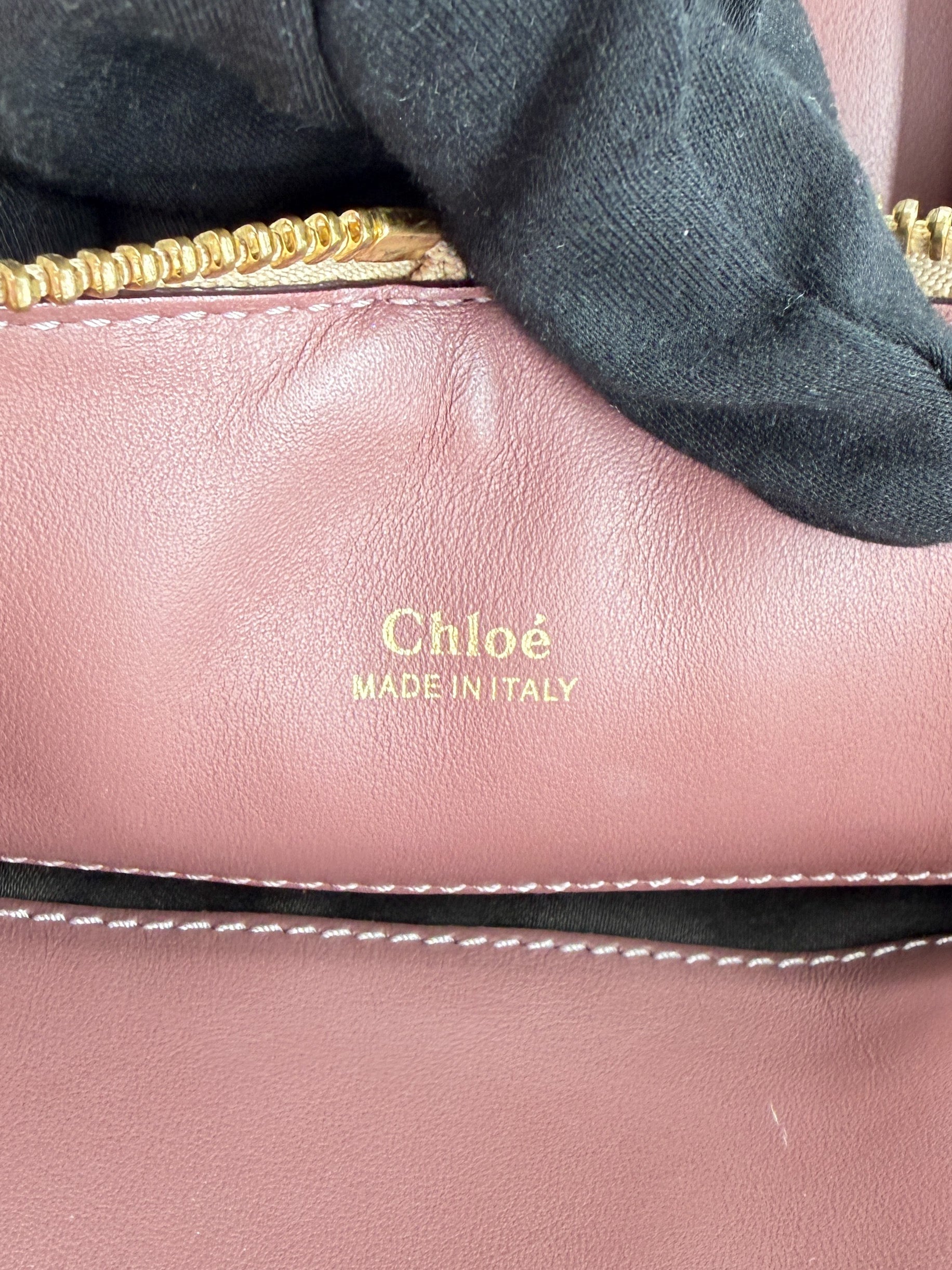 Chloé pink, gray bicolor Baylee satchel 08145765-6