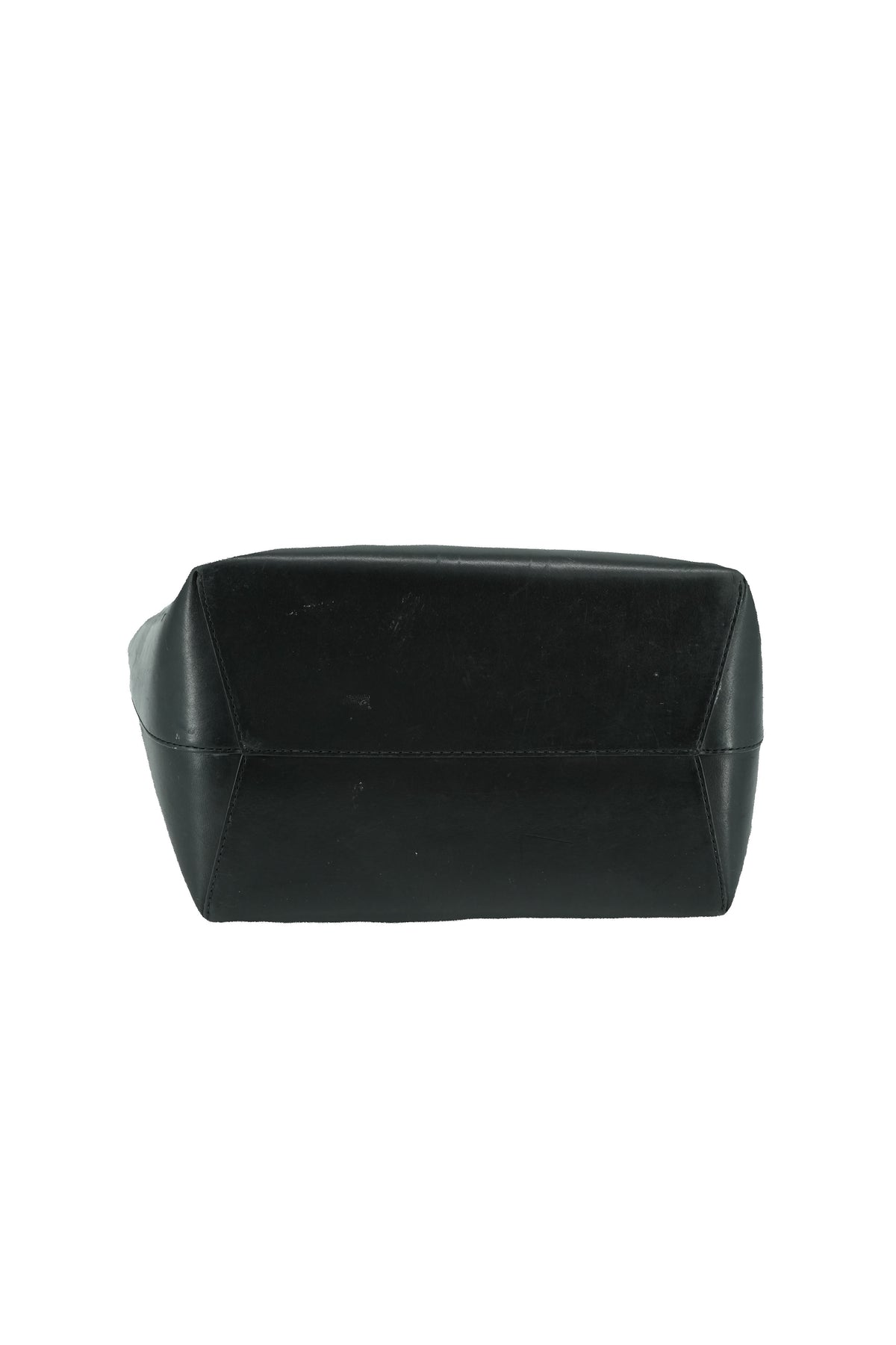Mansur Gavriel black leather bucket bag