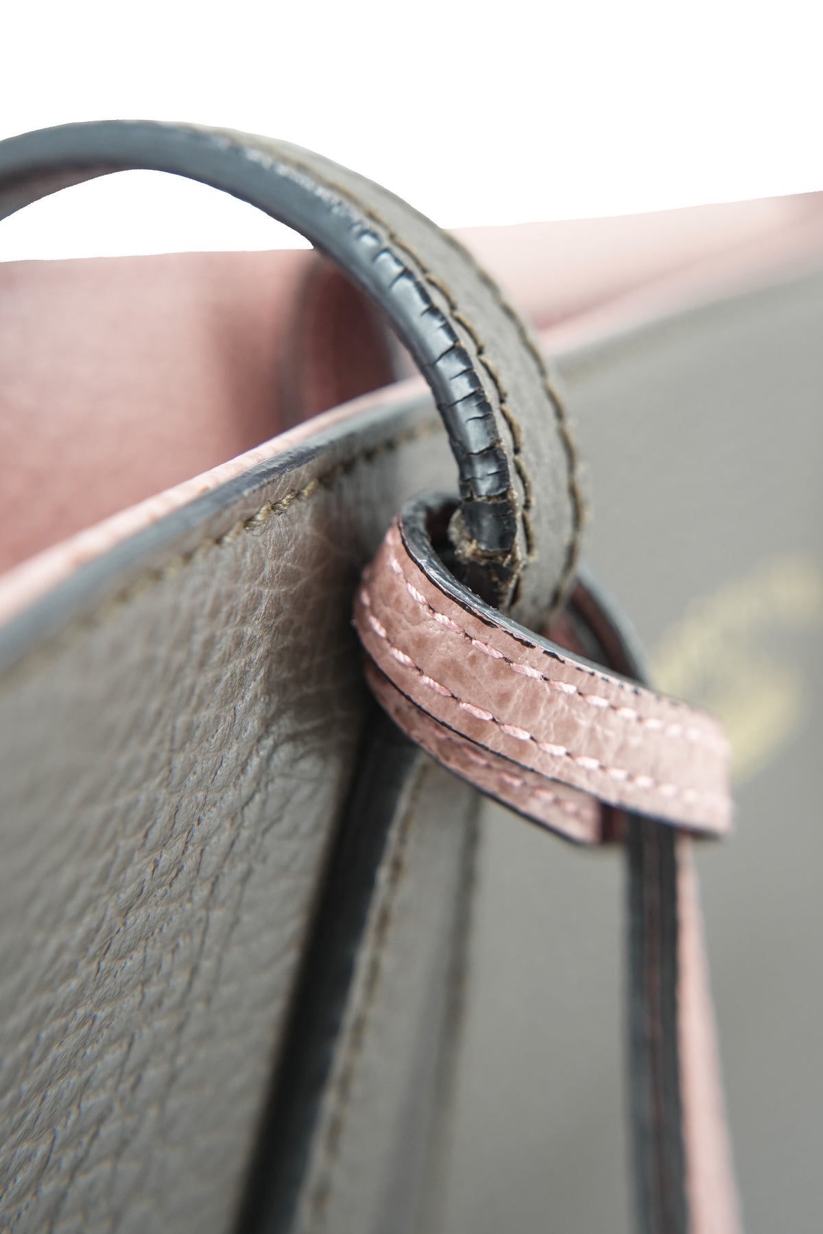 Gucci taupe, pink Swing tote 535040