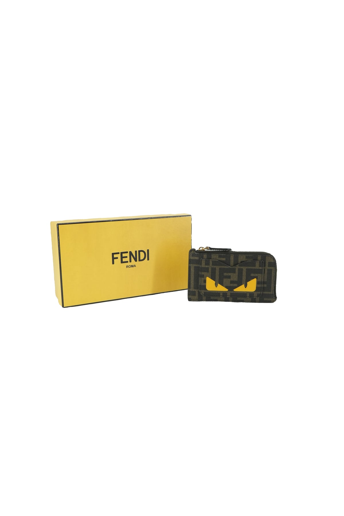 Fendi Monster card case brown, pink 0189