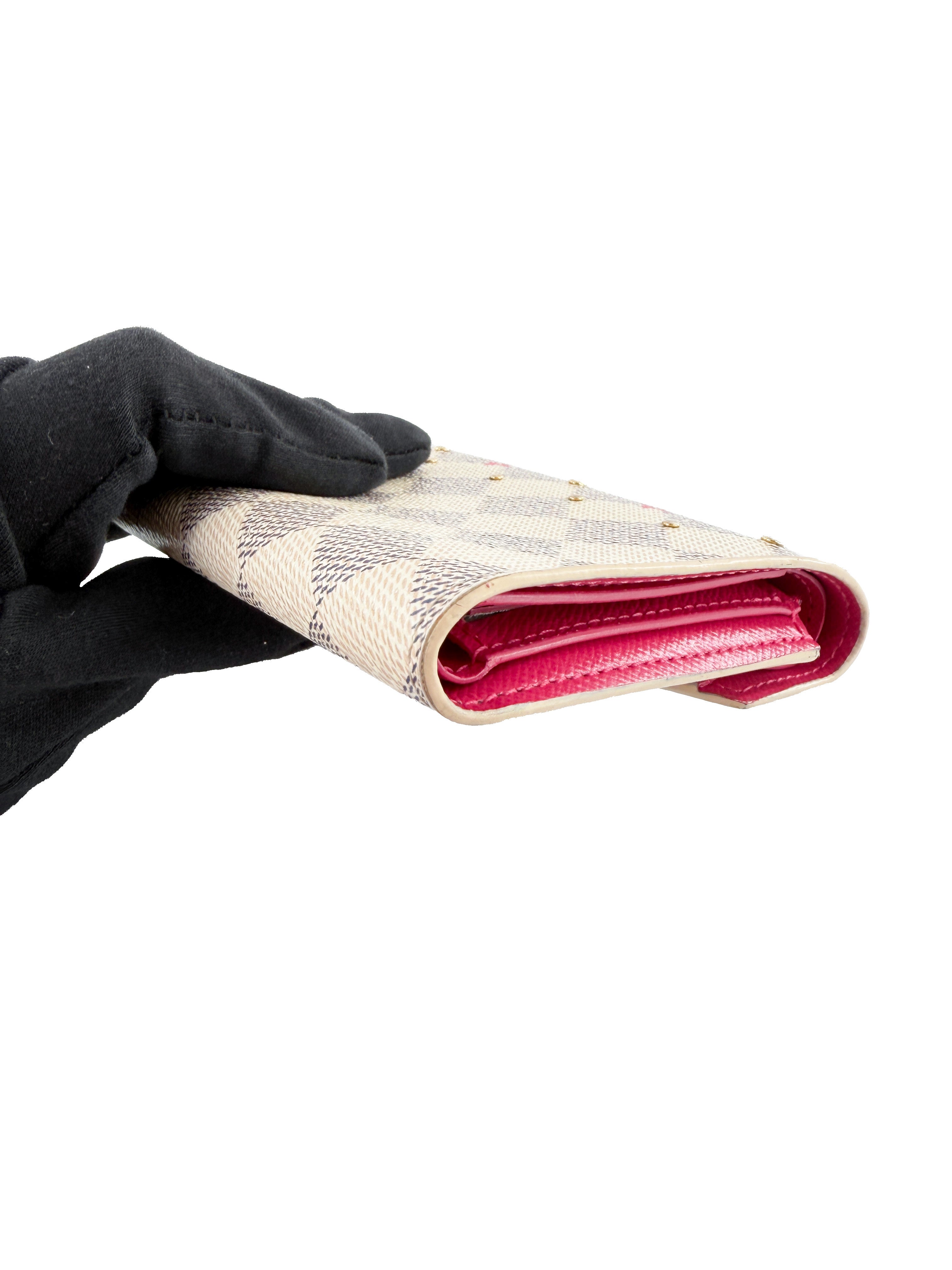 Louis Vuitton damier azur studded Victorine wallet