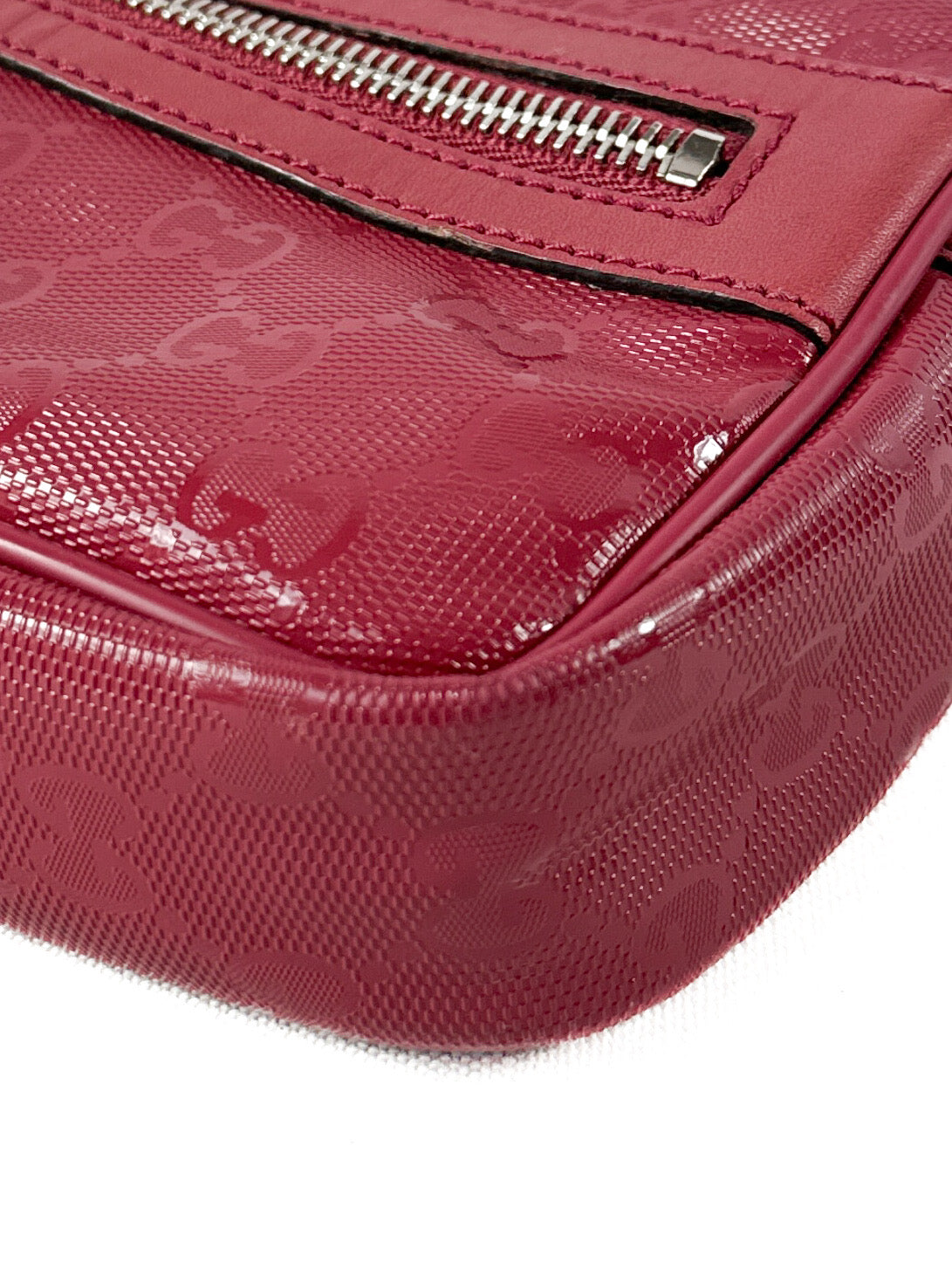 Gucci GG Imprime raspberry signature crossbody 457891