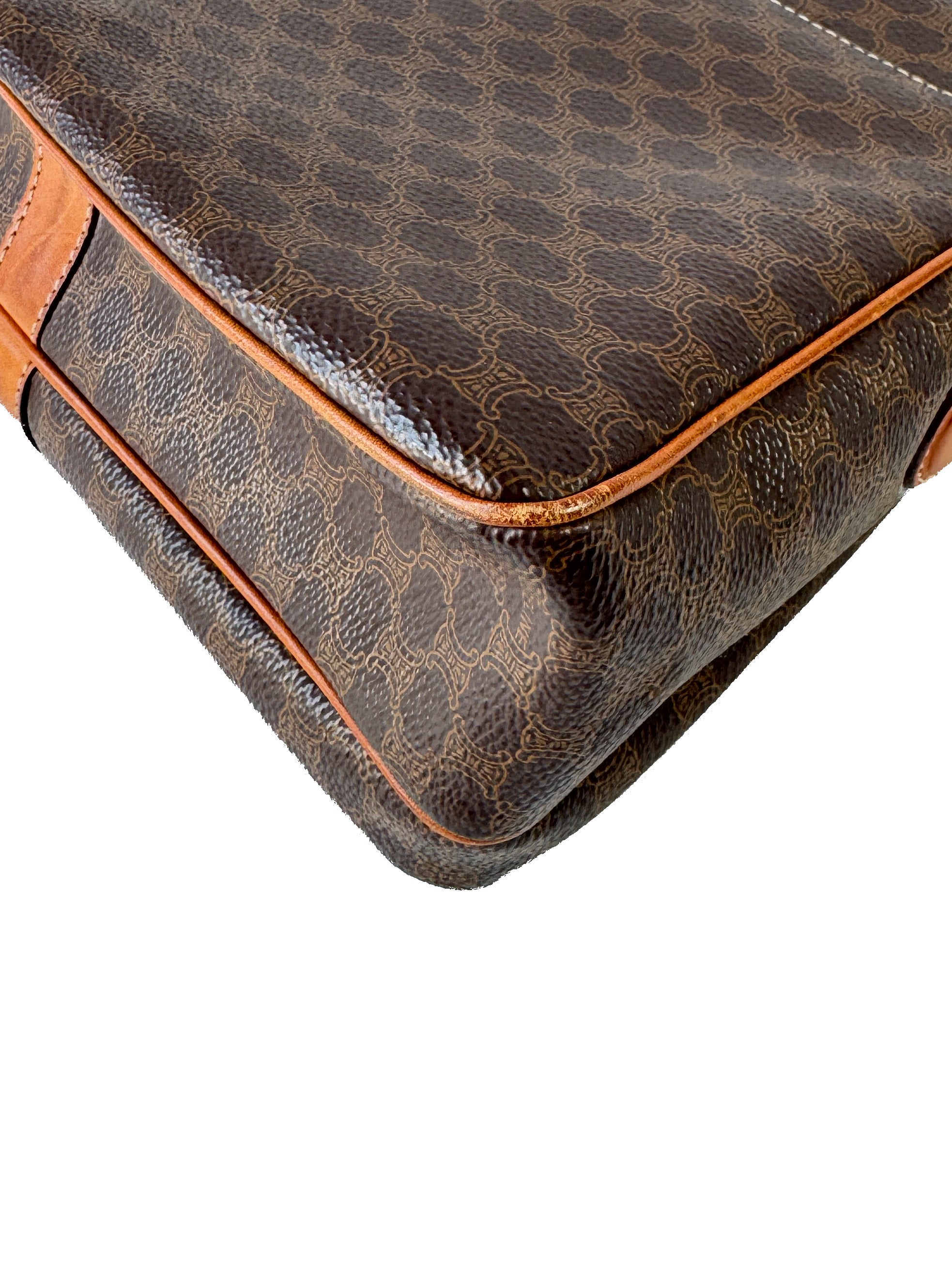 Celine vintage brown Macadame shoulder bag M12