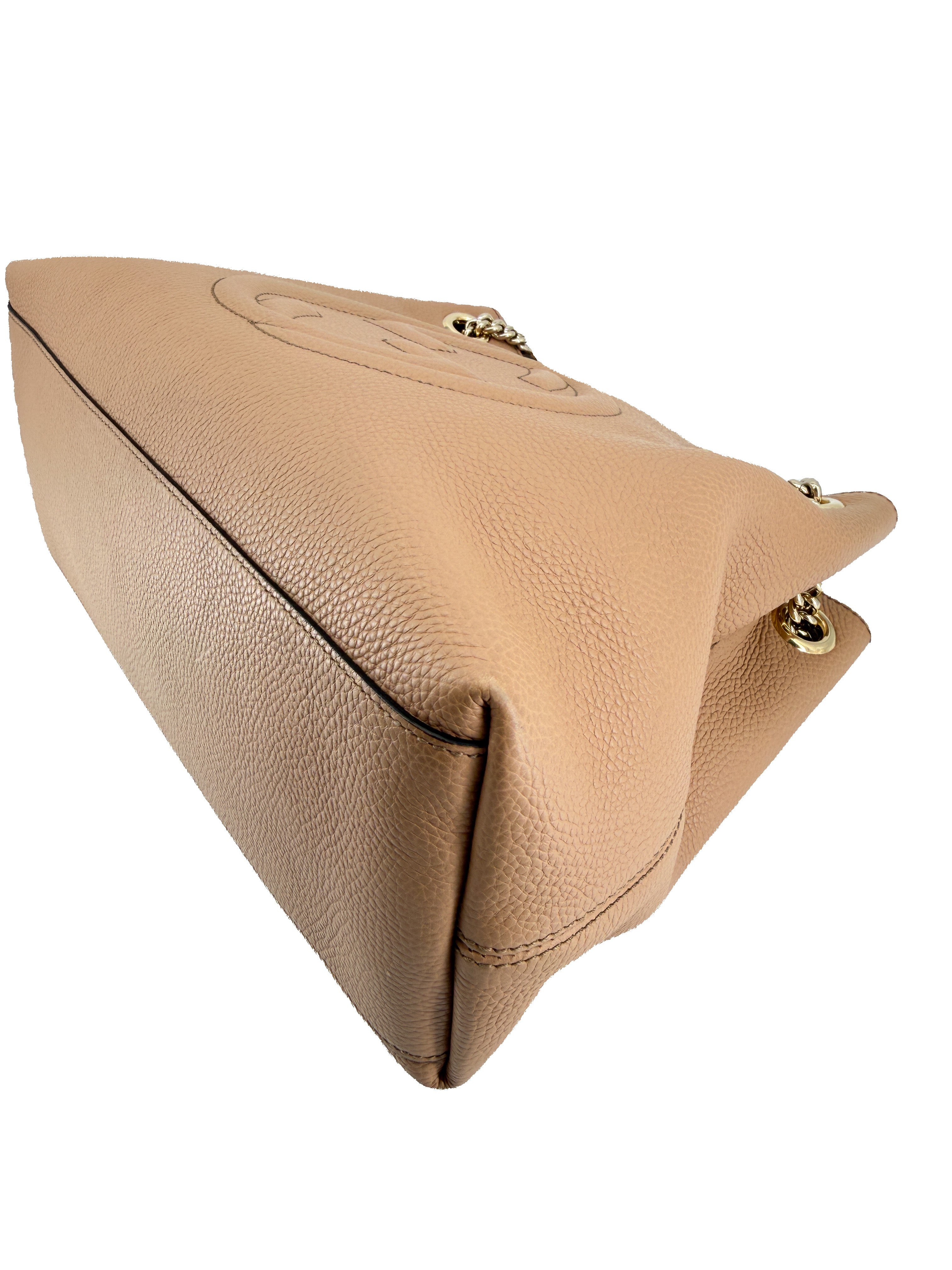Gucci tan interlocking G Soho Chain shoulder bag 808982 520981