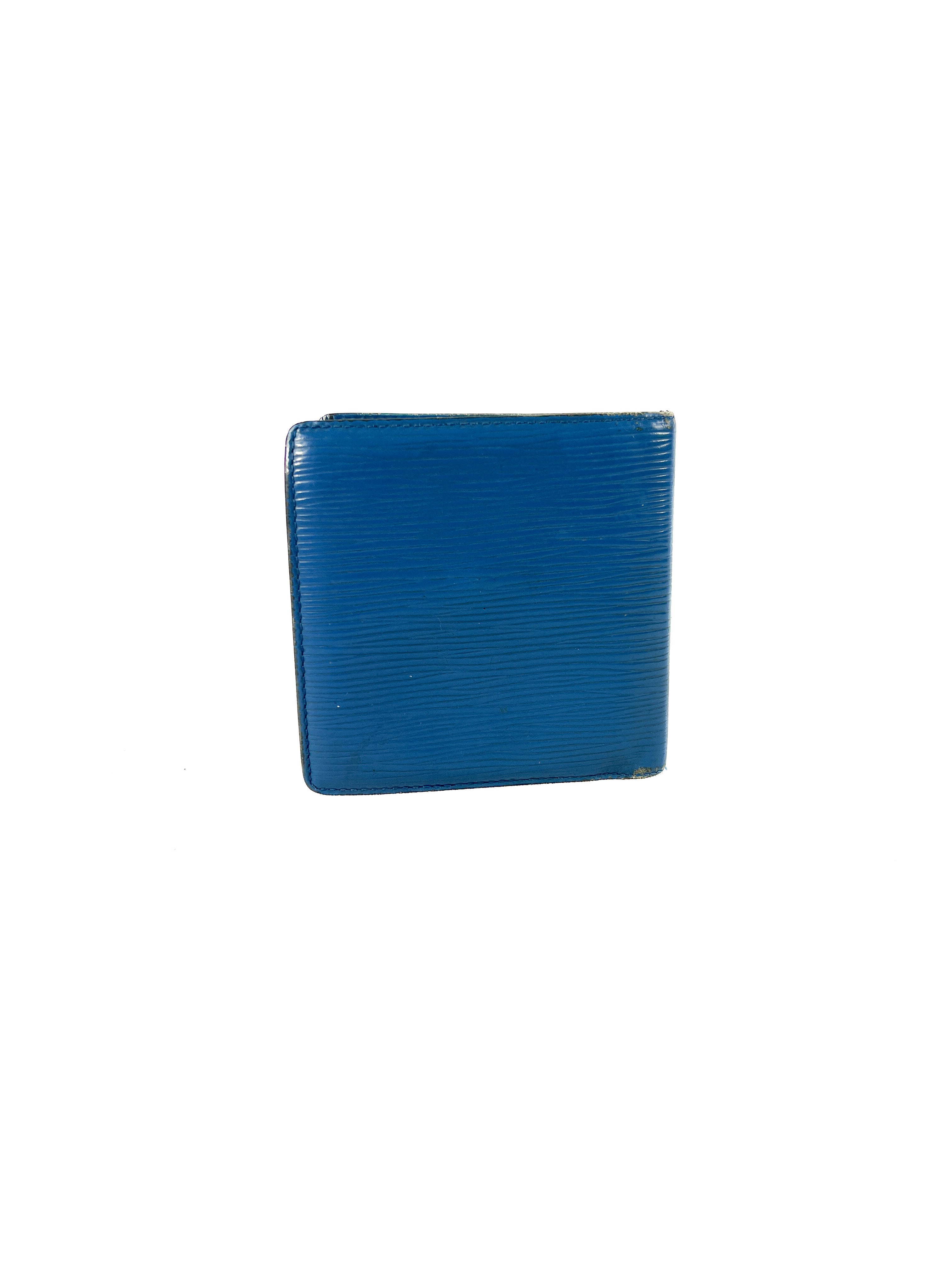Louis Vuitton blue epi leather vintage wallet MI1902 **as is**