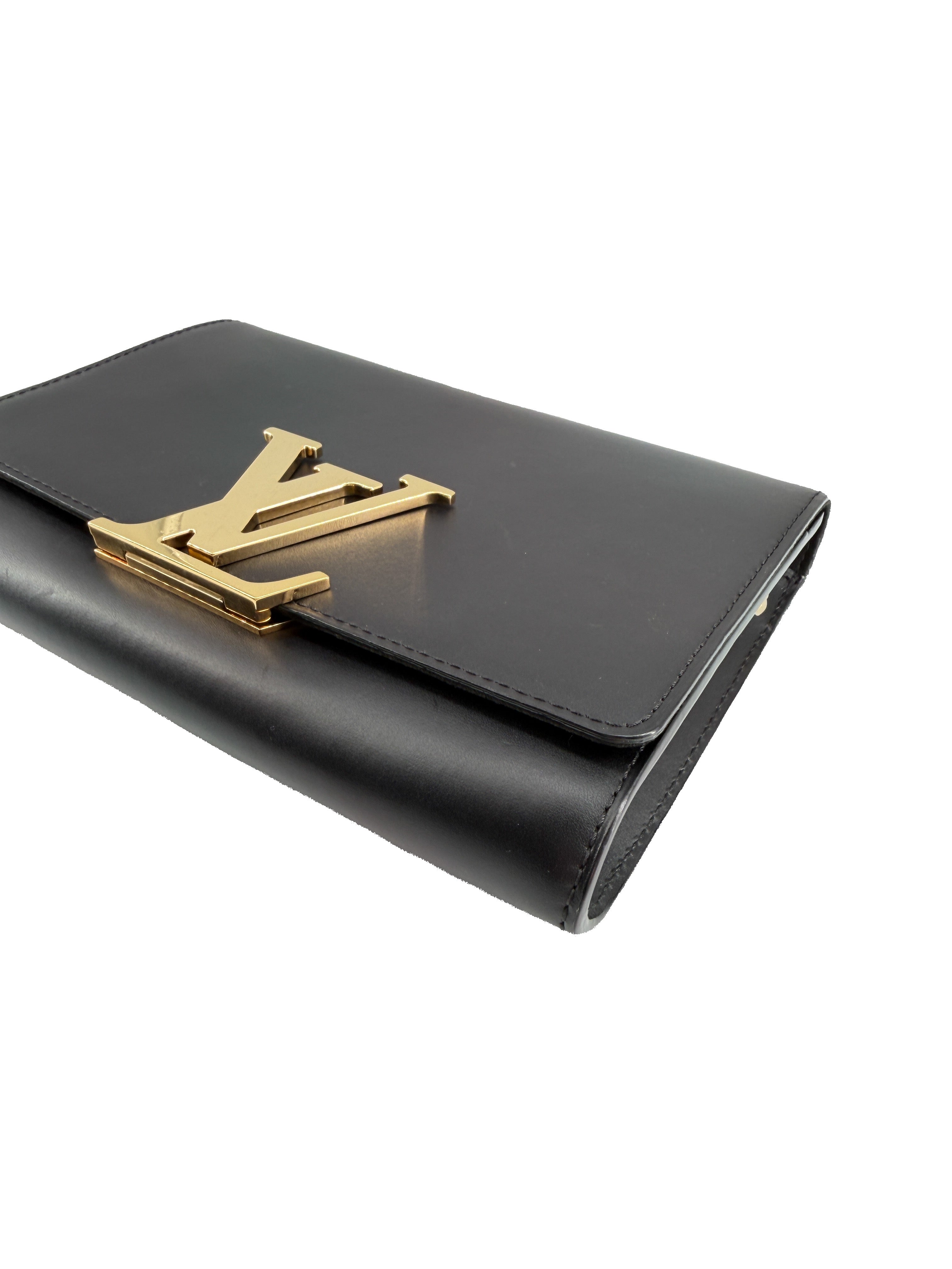 Louis Vuitton black Louise MM - My Girlfriend's Wardrobe LLC