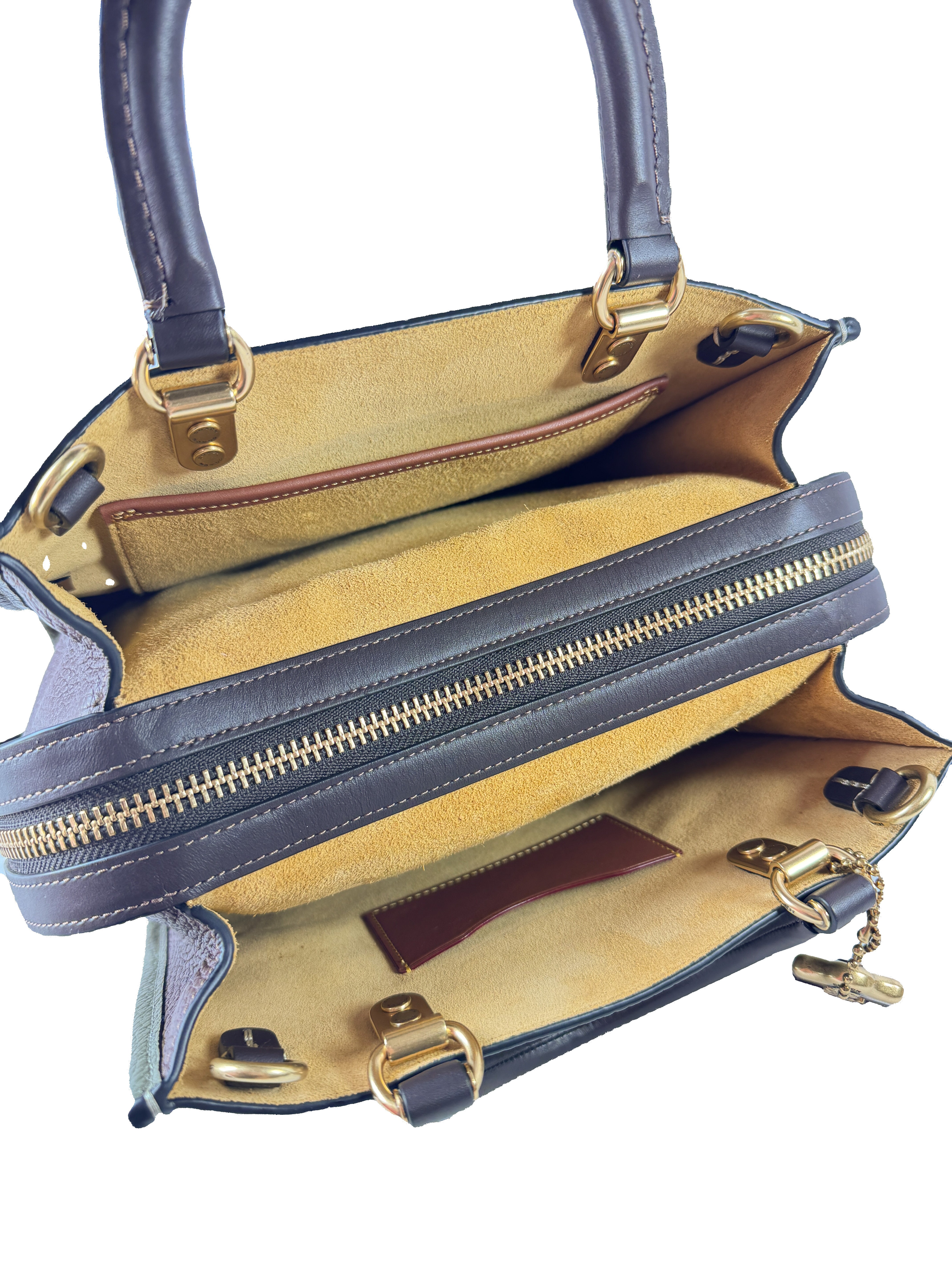 Coach Rogue 25 olive/brown pebbled leather C1764 NWOT