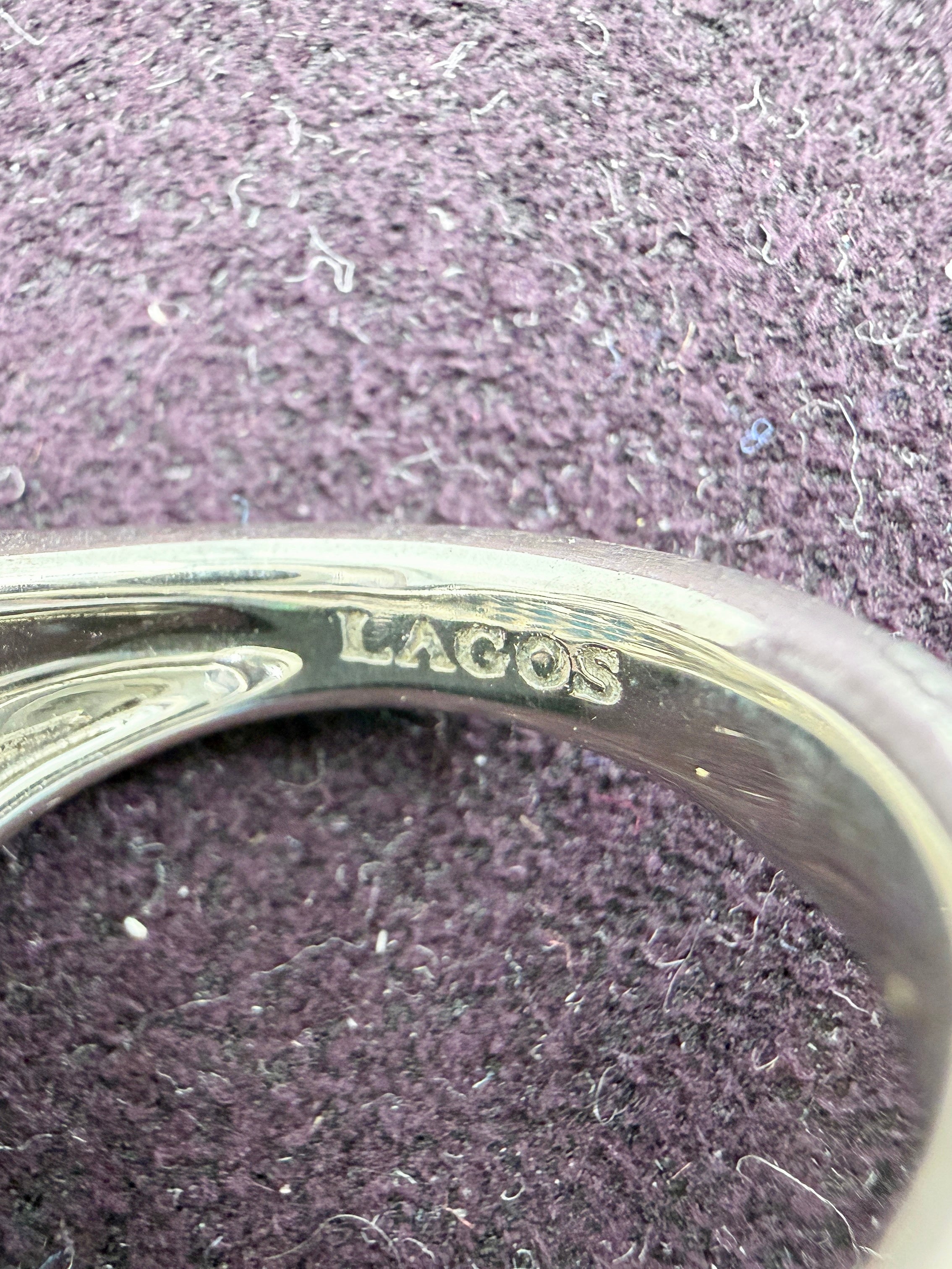 Lagos Maya turquoise circle ring