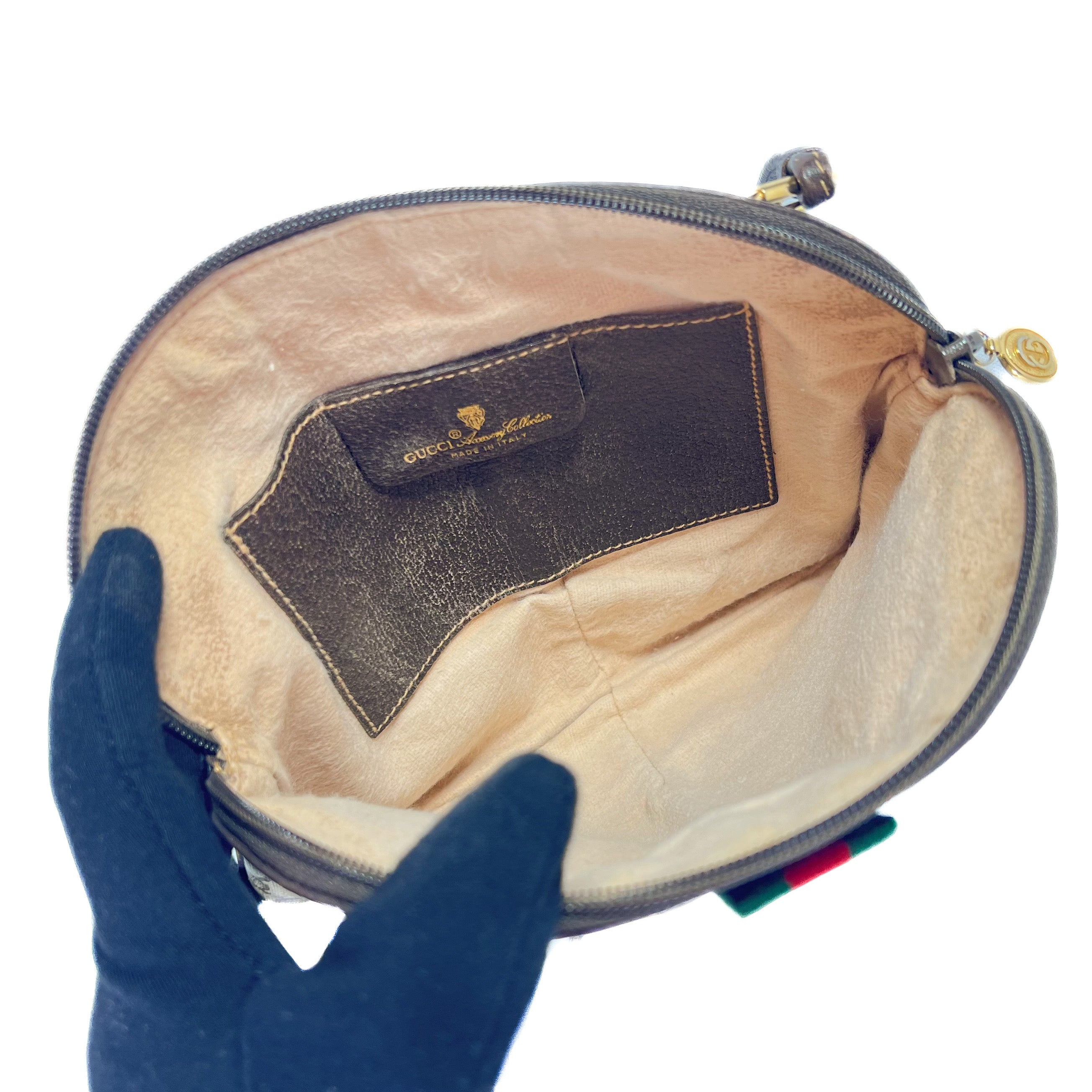 Gucci brown vintage sherry line crossbody 80402047