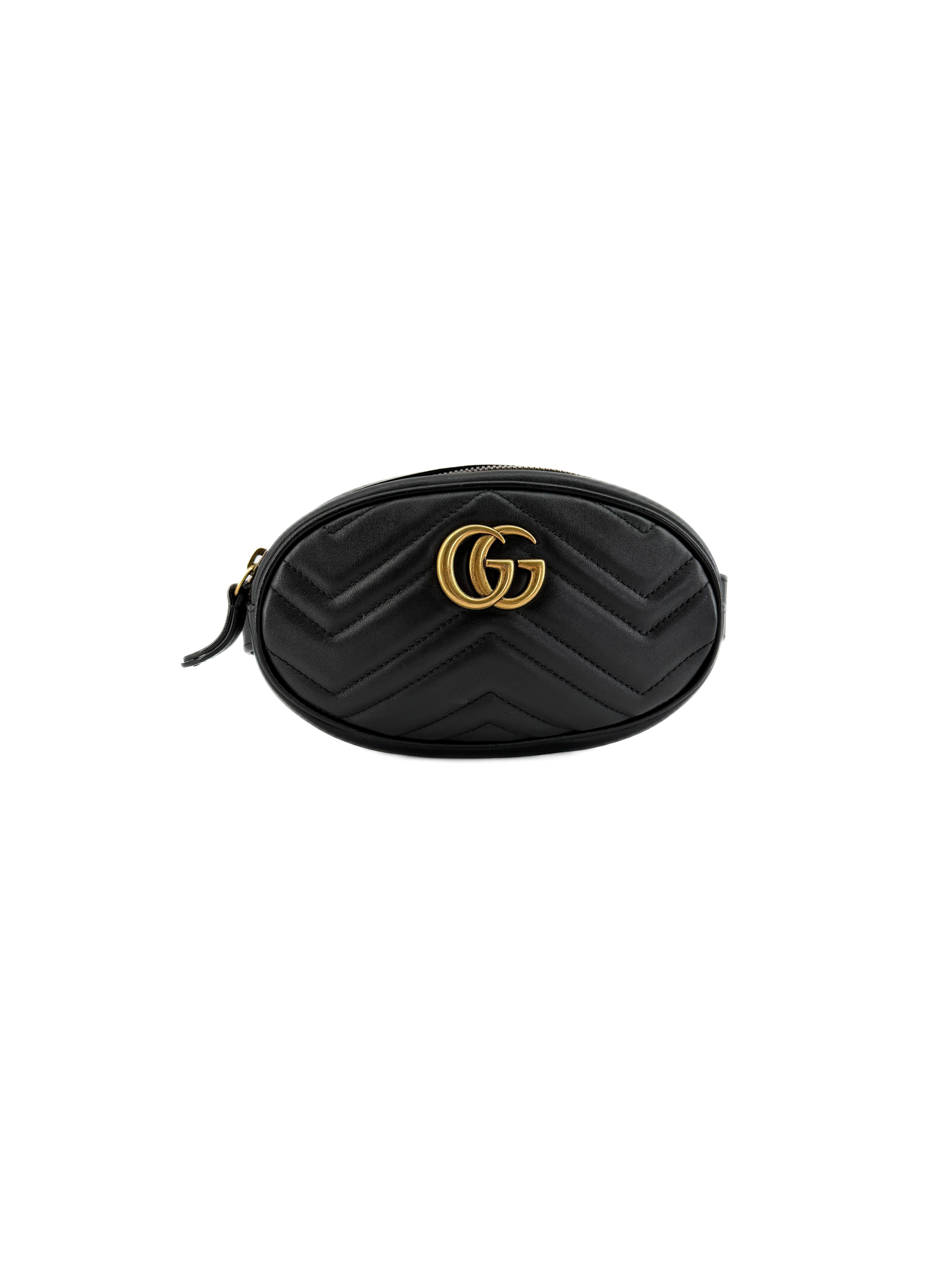 Gucci GG Marmont black belt bag 476434 493075