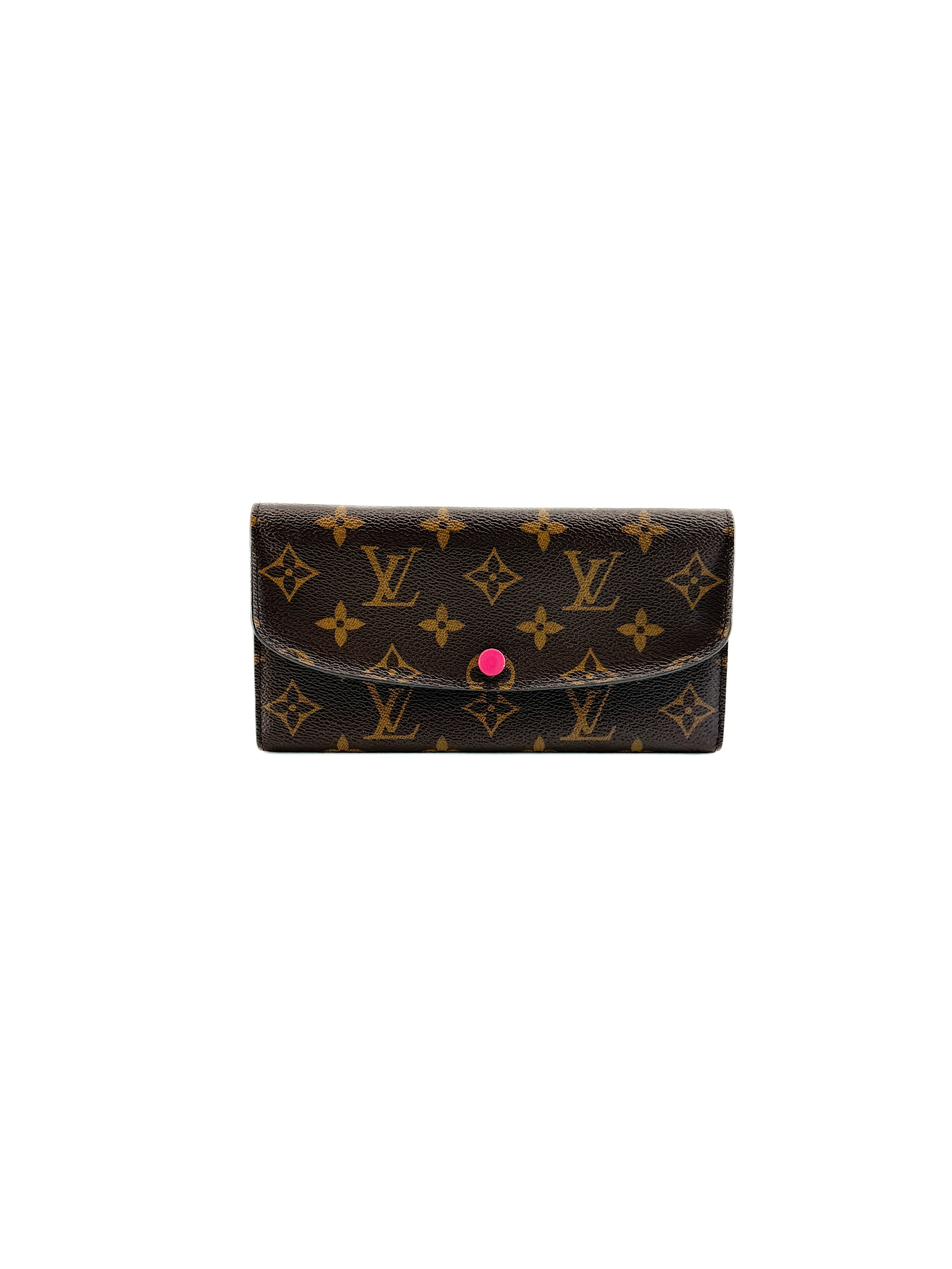 Louis Vuitton Monogram Emilie Wallet Fuchsia CA2146