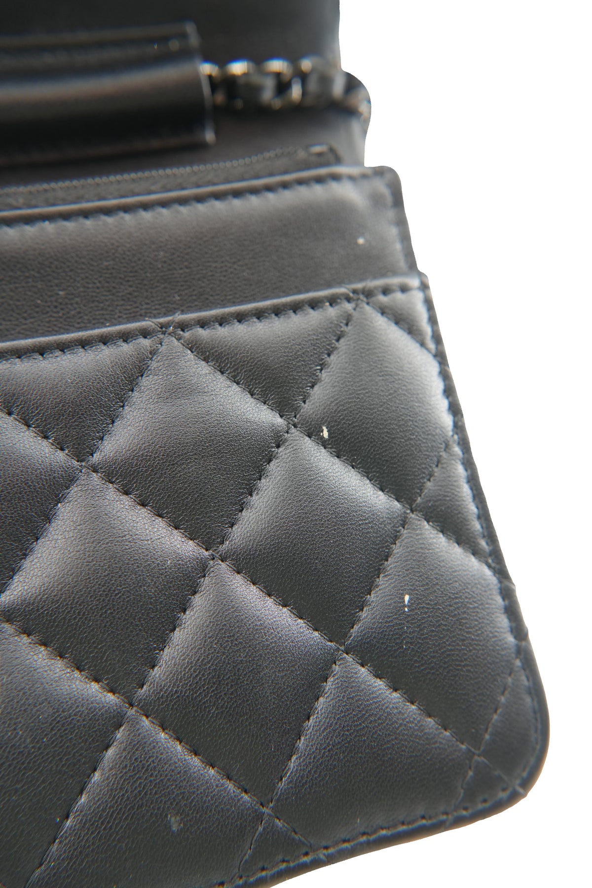 Chanel black quilted So Black classic wallet on chain KN15TKNK
