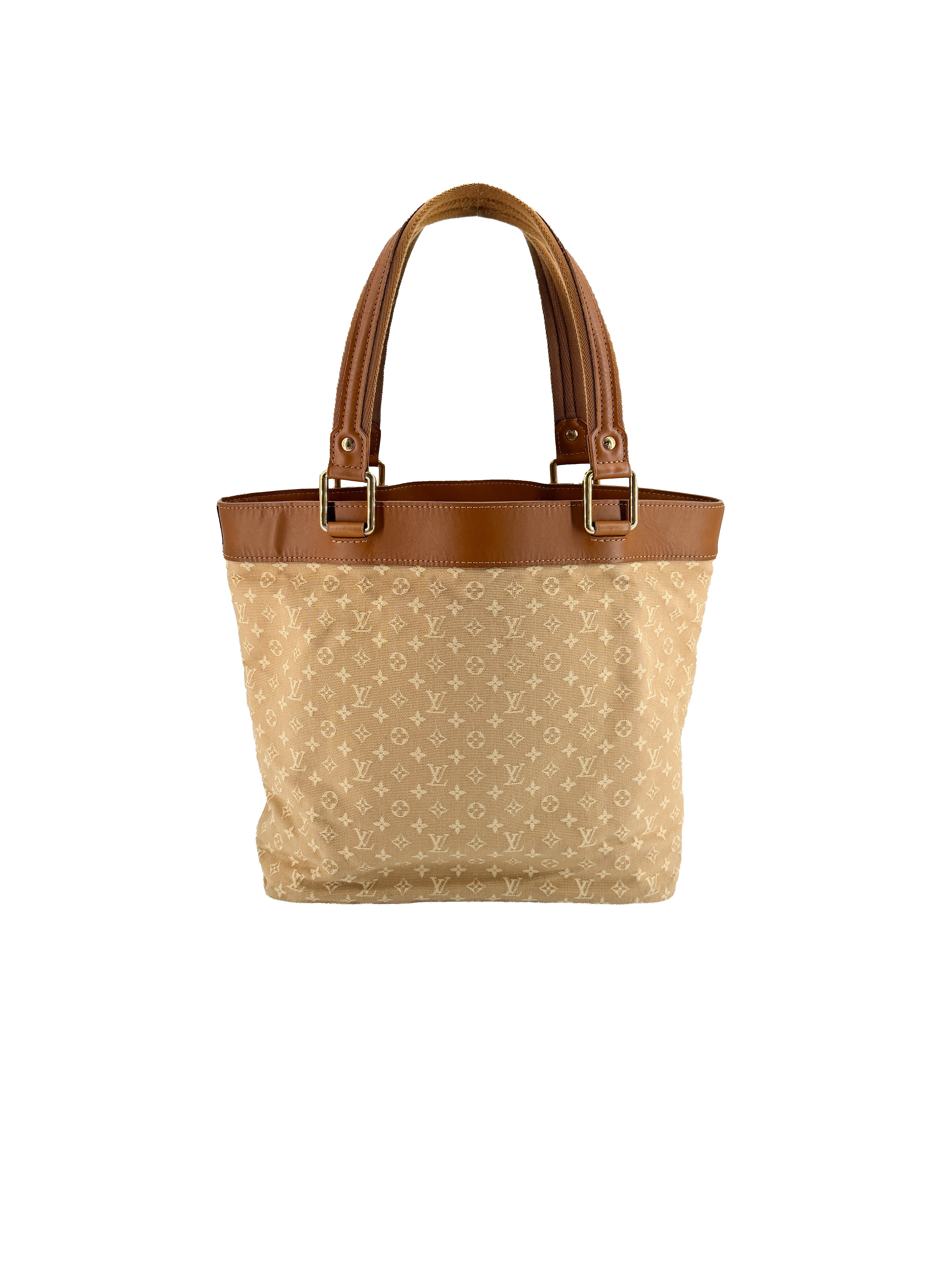 Louis Vuitton beige Mini Lin Lucille tote SR0024