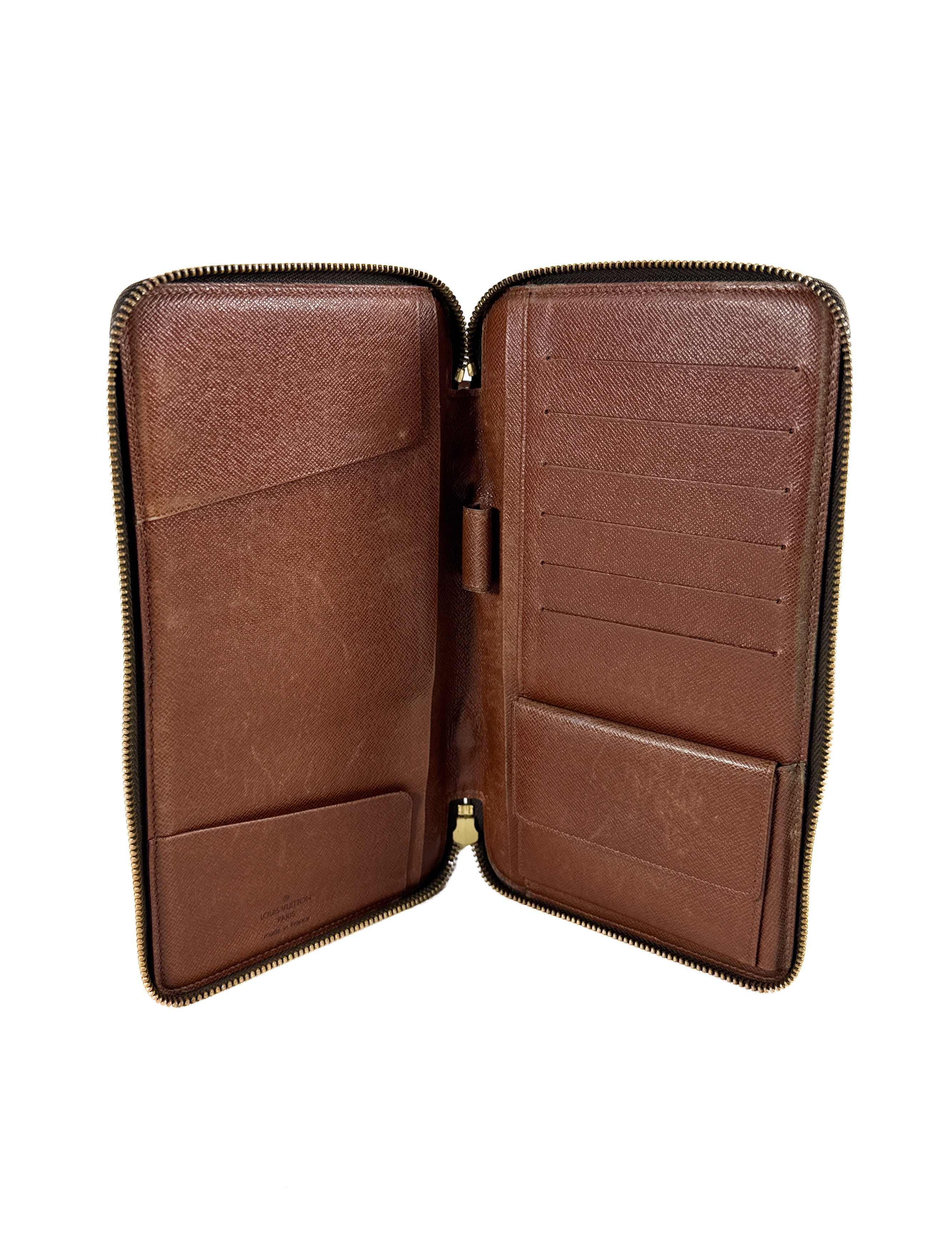 Louis Vuitton monogram vintage organizer de voyage travel wallet MI1917