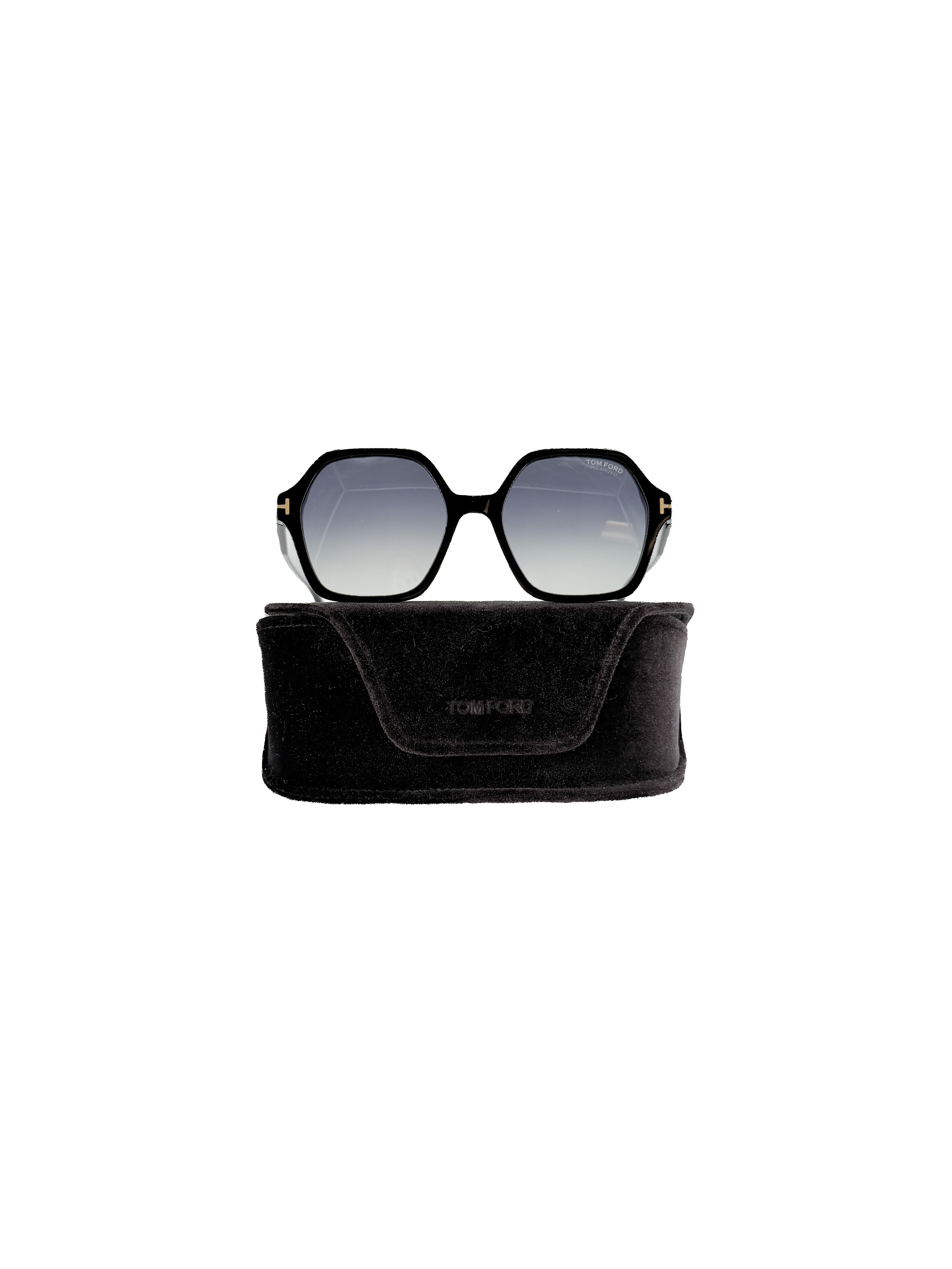 Tom Ford black Romy polarized sunglasses F1032 *CASE*