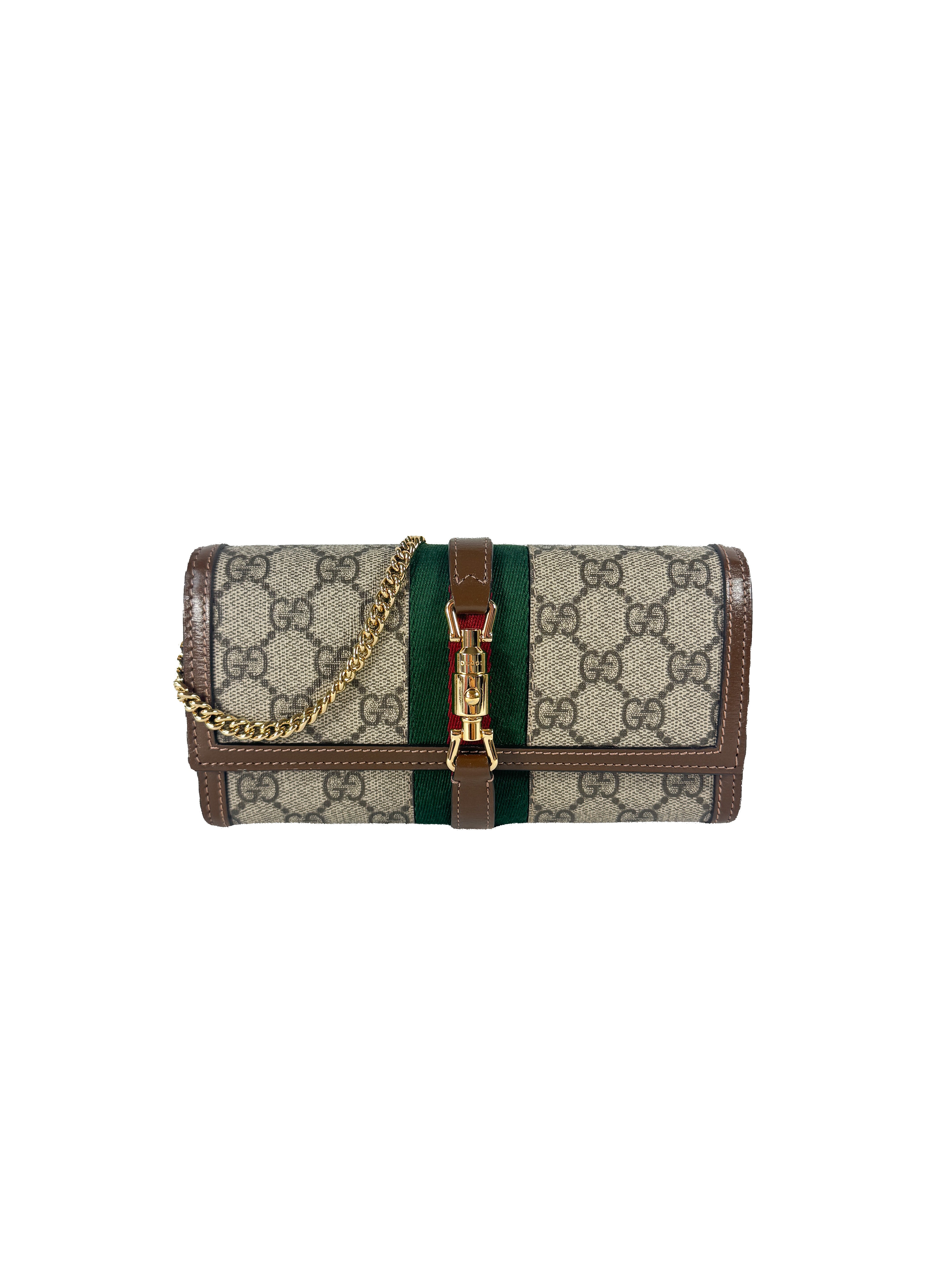 Gucci GG Jackie 1961 wallet on a chain 652681-0416 BOX NEW