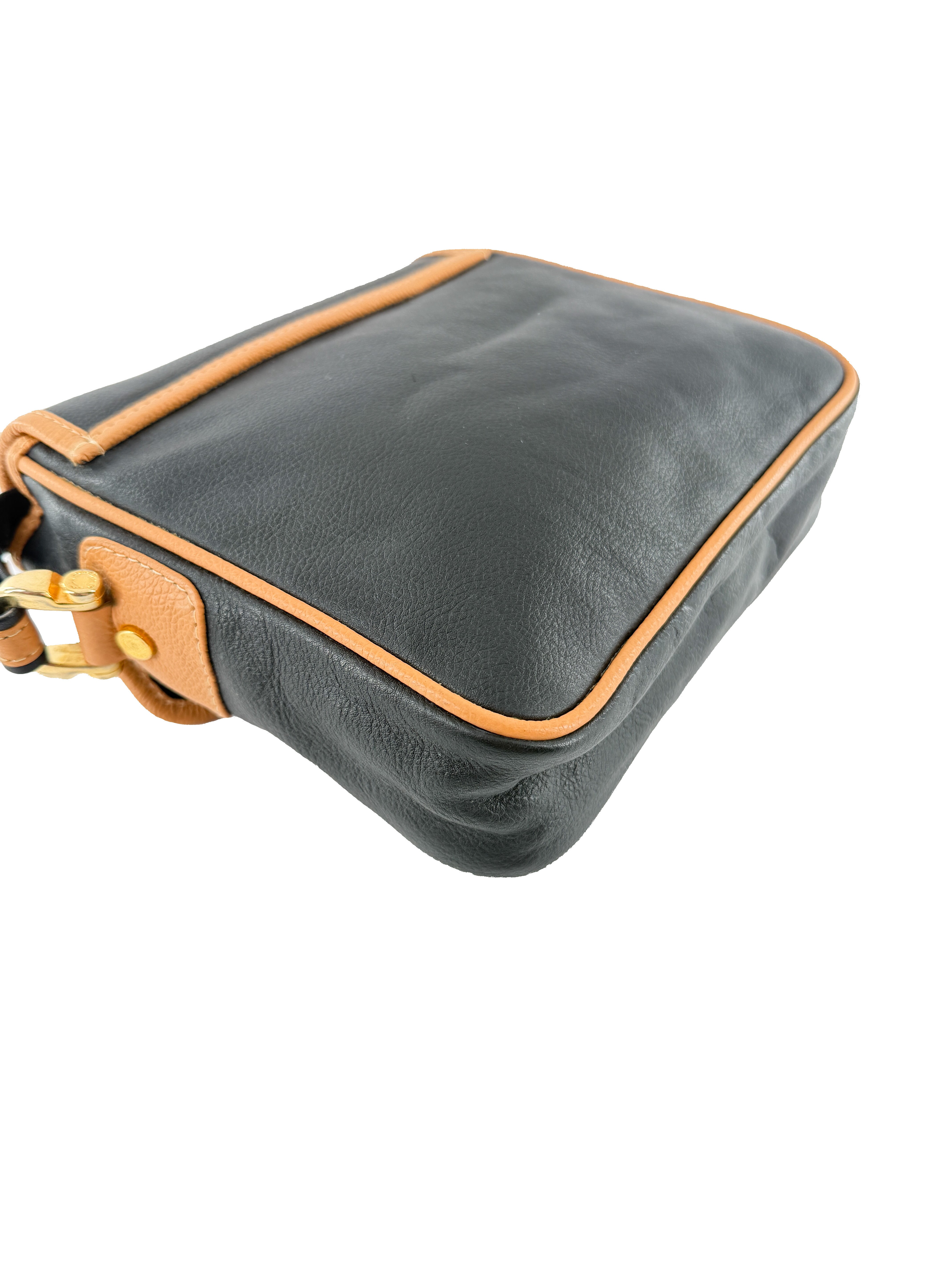 Loewe black/brown vintage leather crossbody