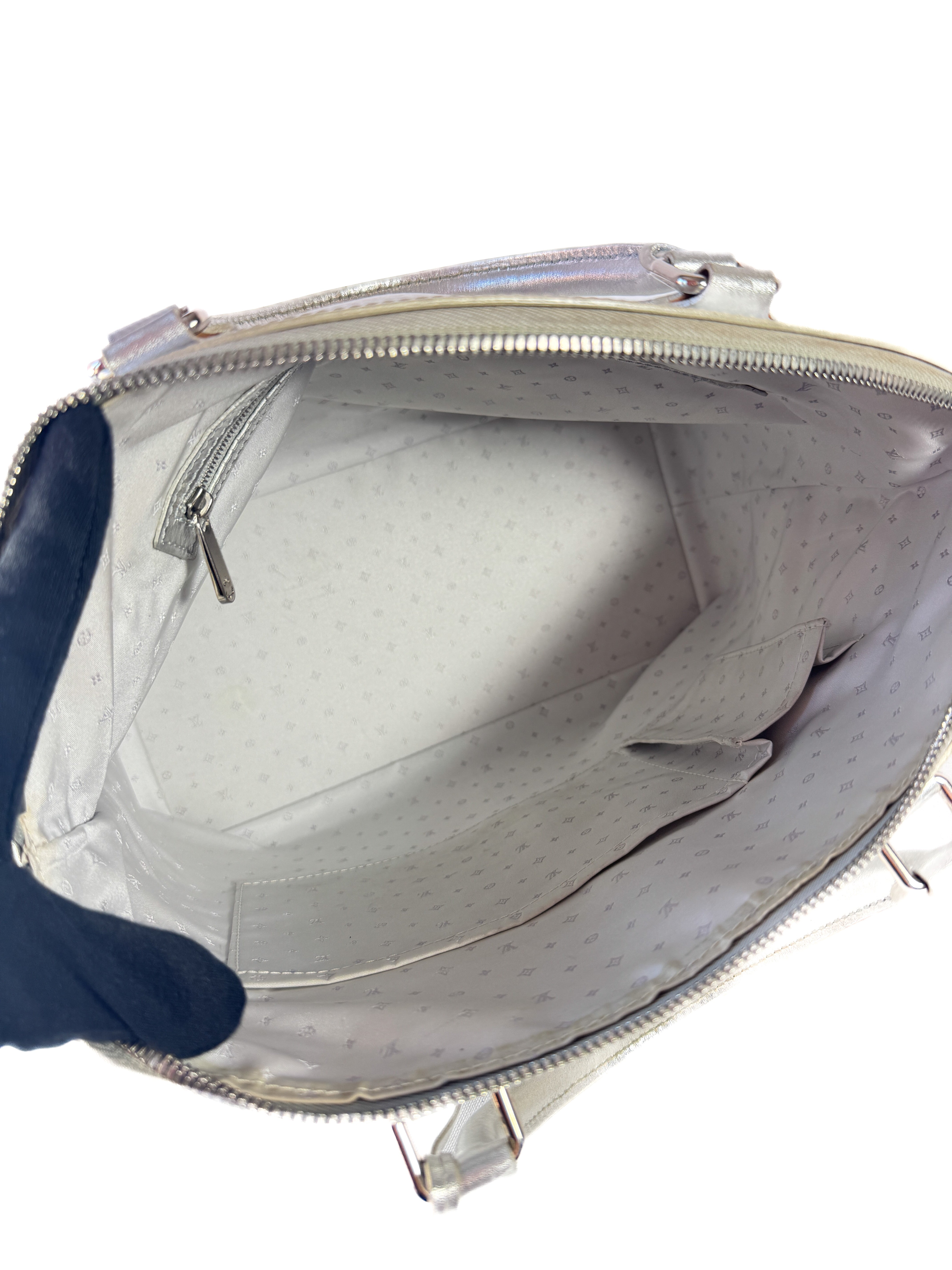 Louis Vuitton silver Suhali lockit MM DU3087