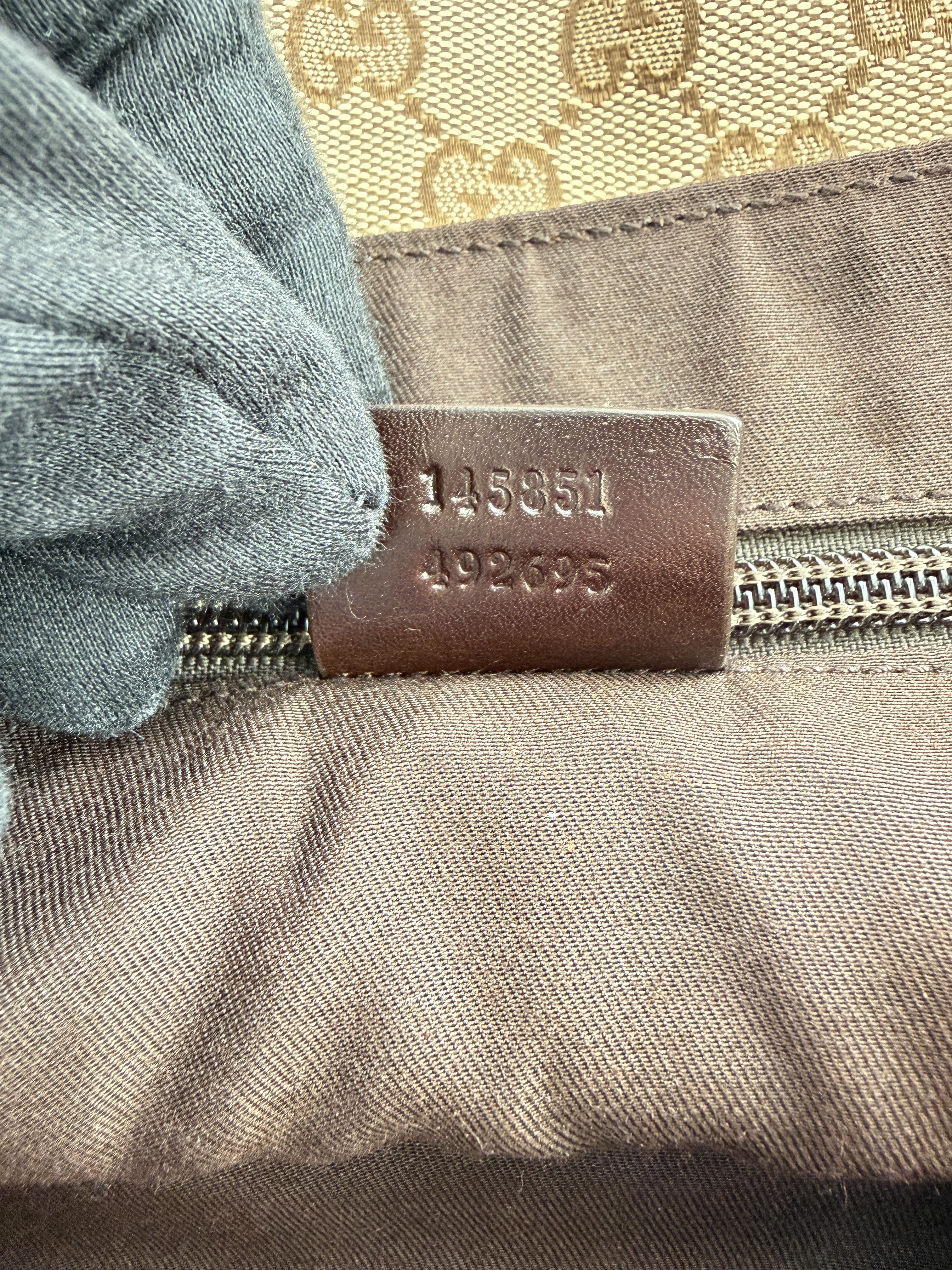 Gucci brown perforated sig. belt bag 145851 492695
