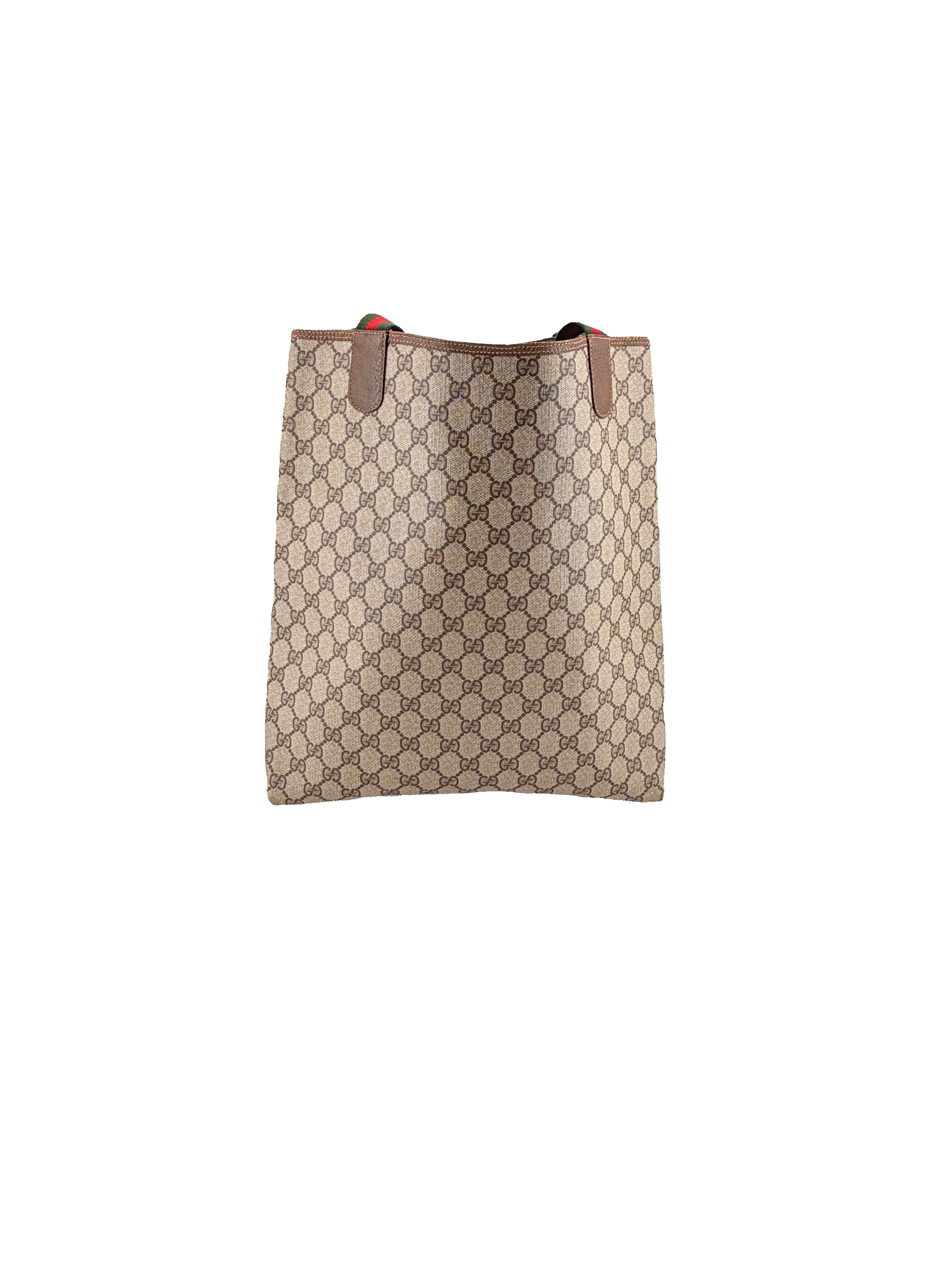 Gucci brown vintage sherry line tote 89.02.003