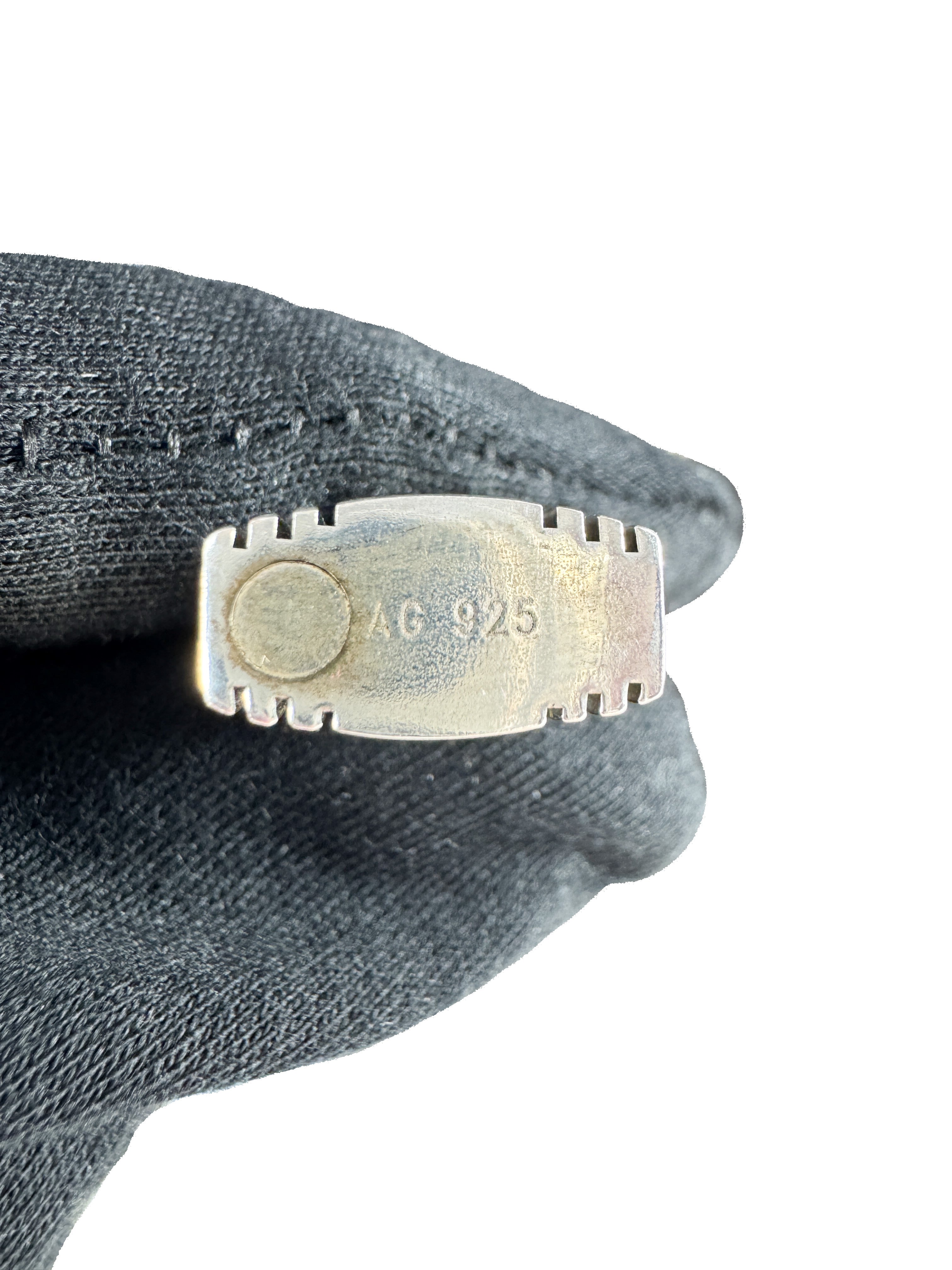 Hermès sterling silver Kelly cadena lock necklace BOX