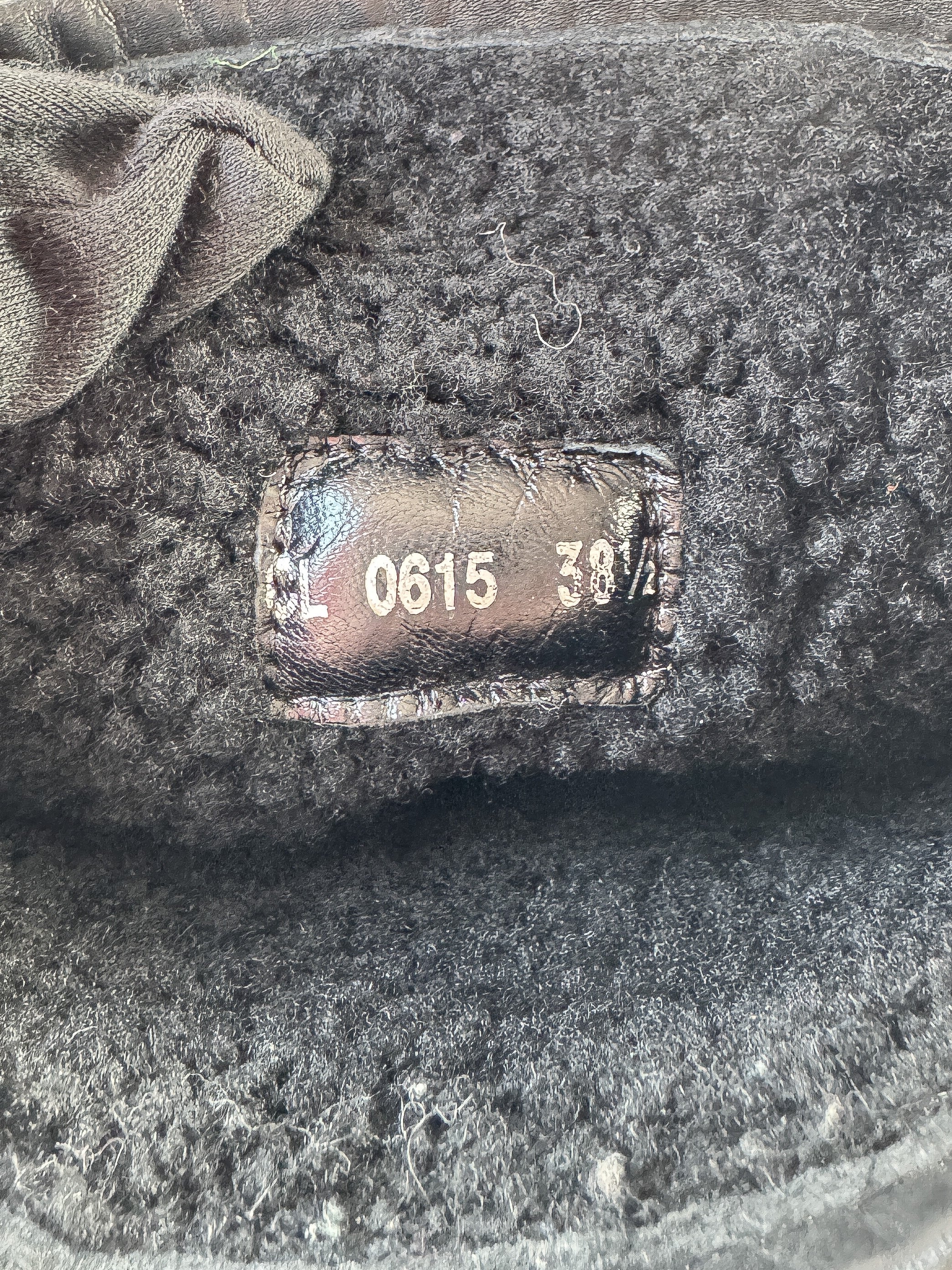 Christian Dior black leather CD boots size 38.5. CL0615