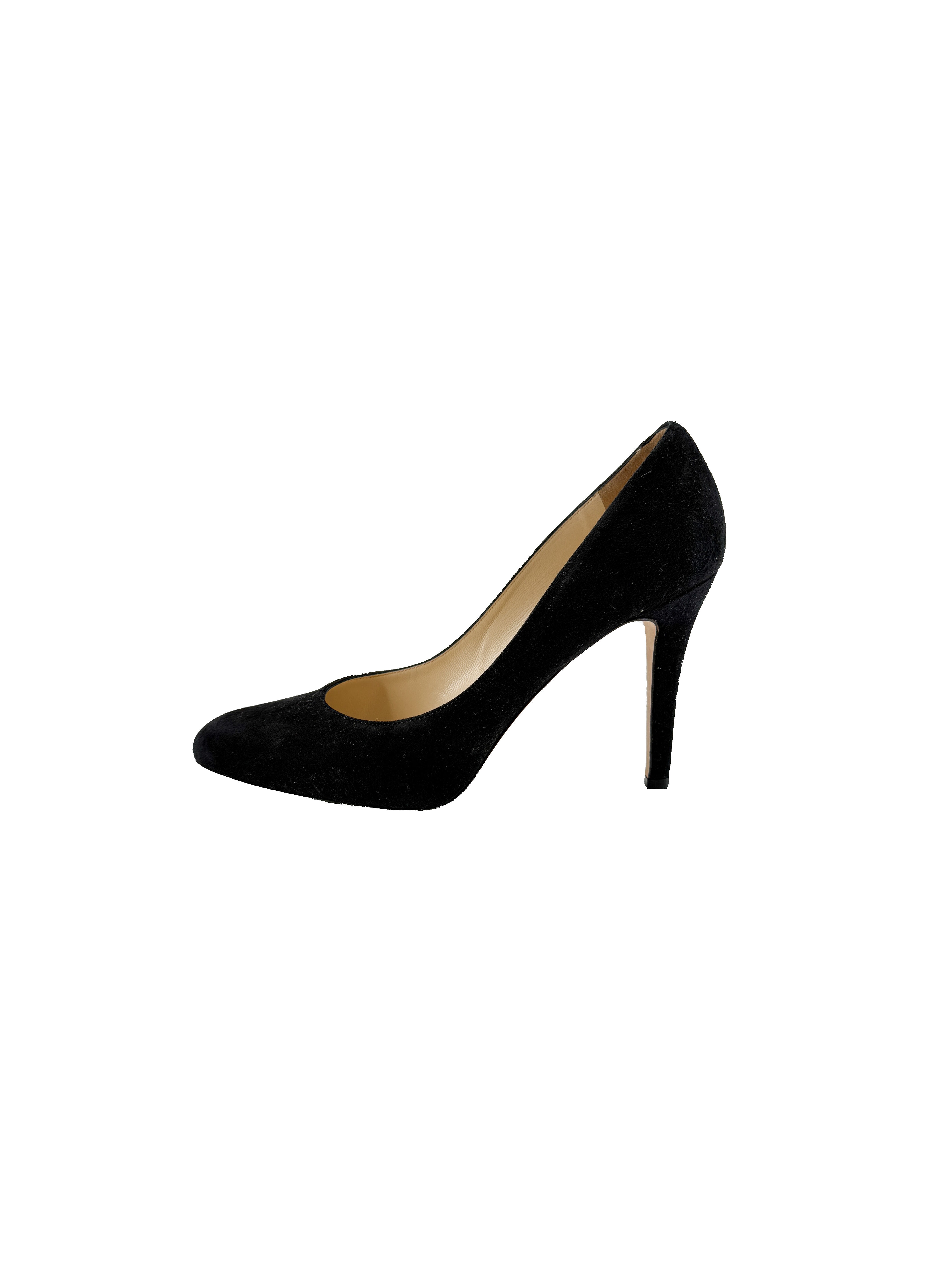 Jimmy Choo black suede pumps size 40.5 BOX