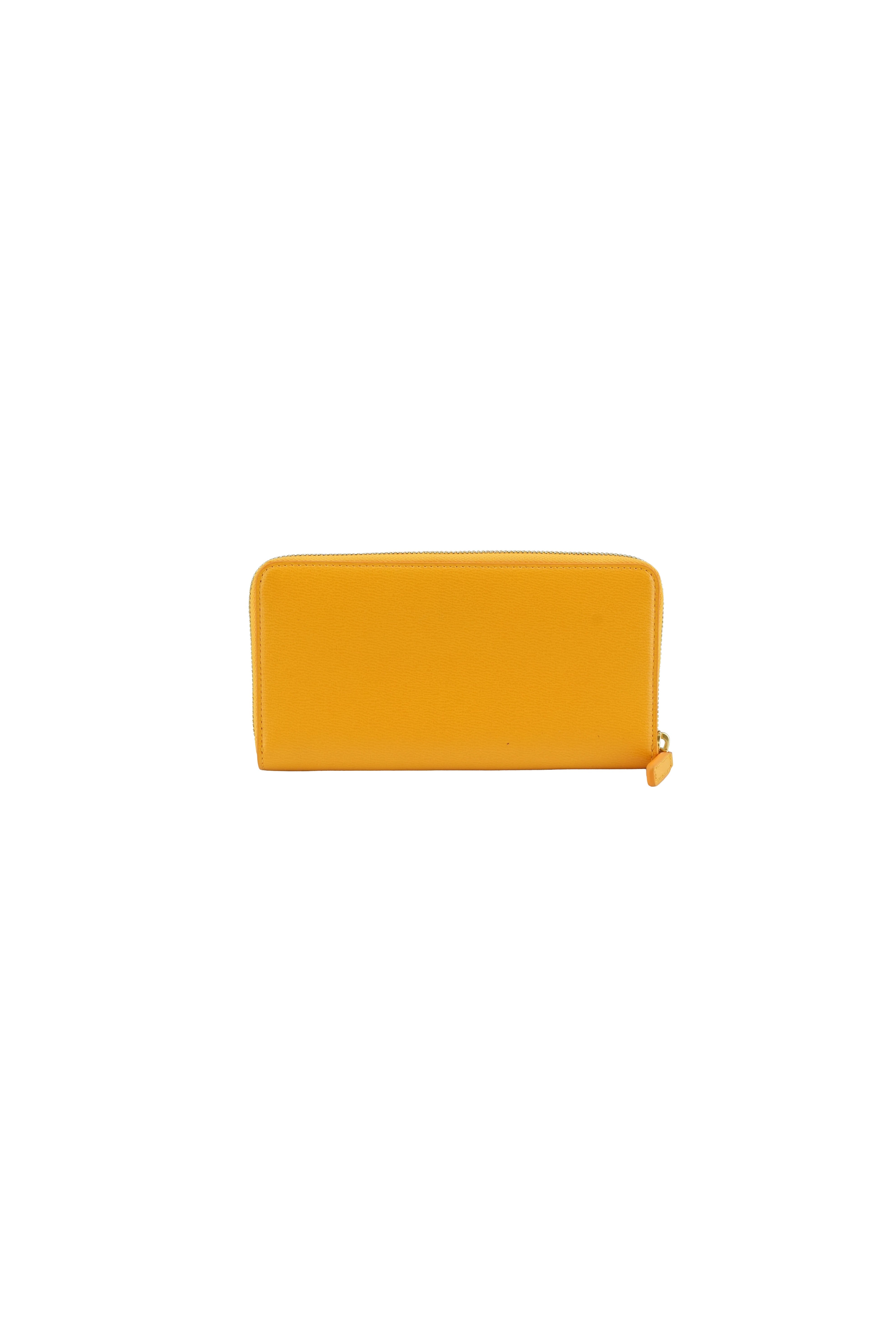MCM yellow Mina long wallet BOX