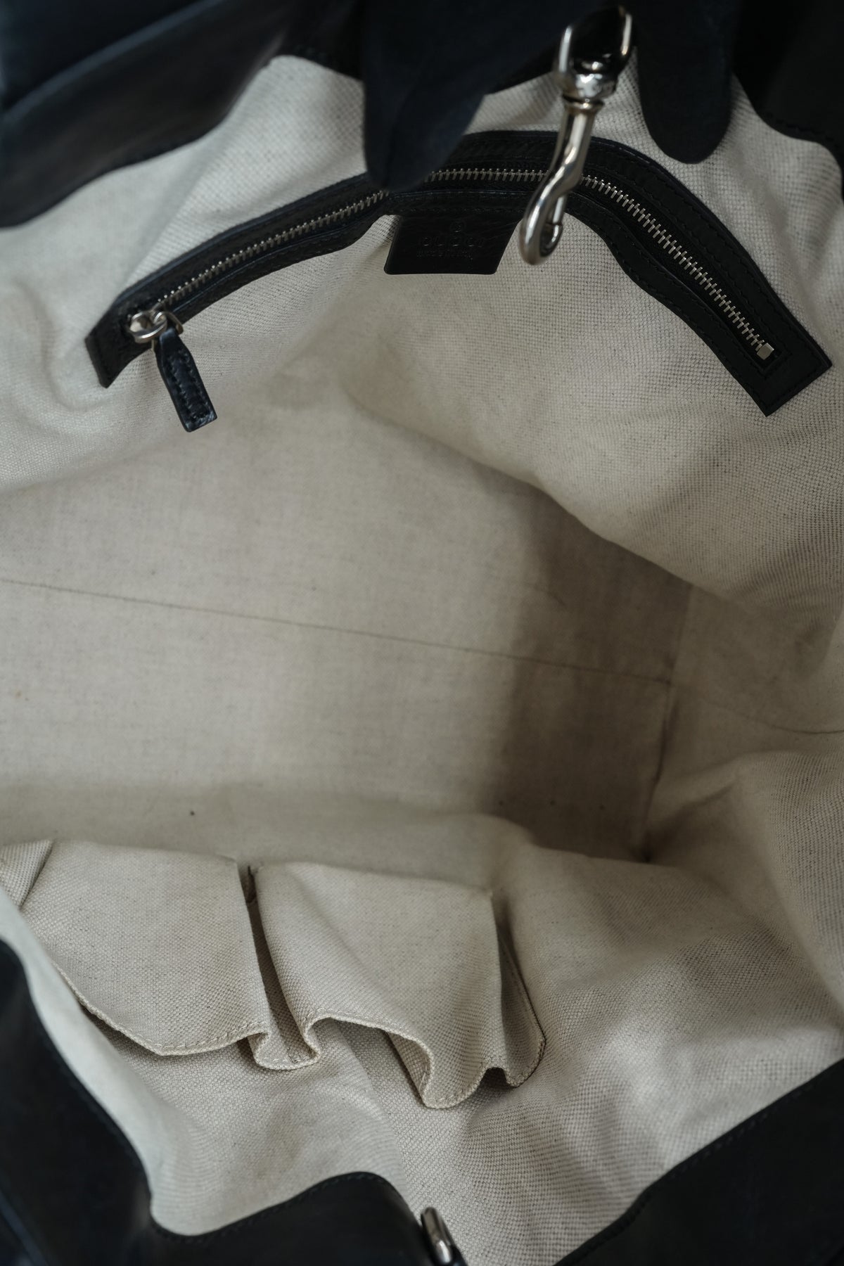 Gucci black Ribot horse tote 502752